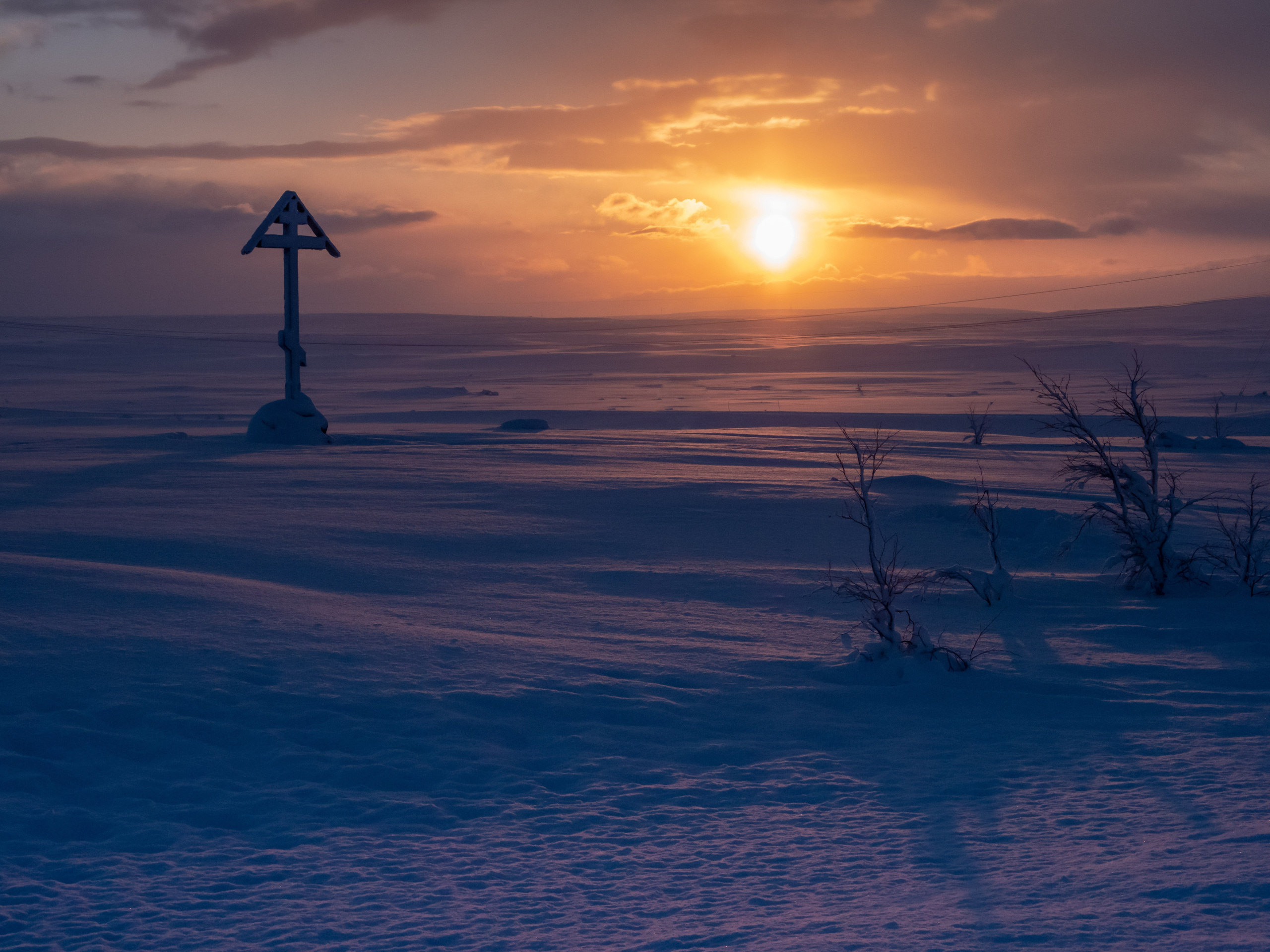 Мурманск, северное сияние. Творческие сьемки