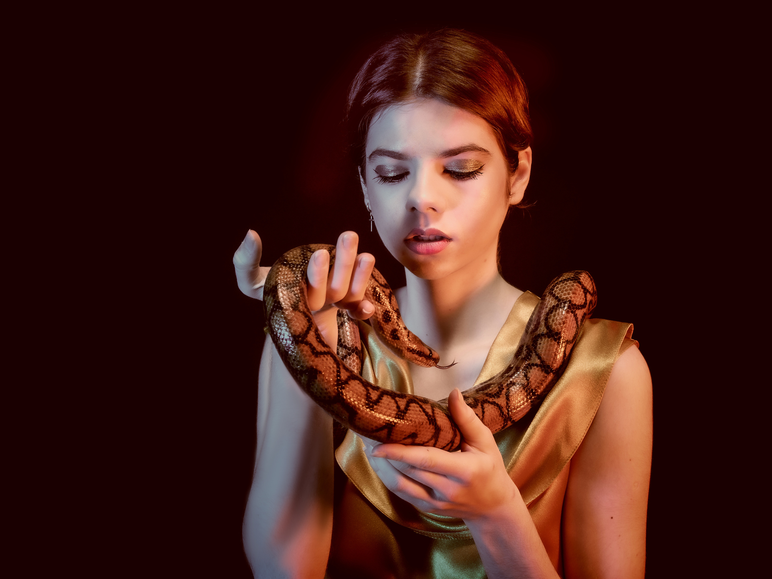 Радужный удав и Мария. Творческие сьемки