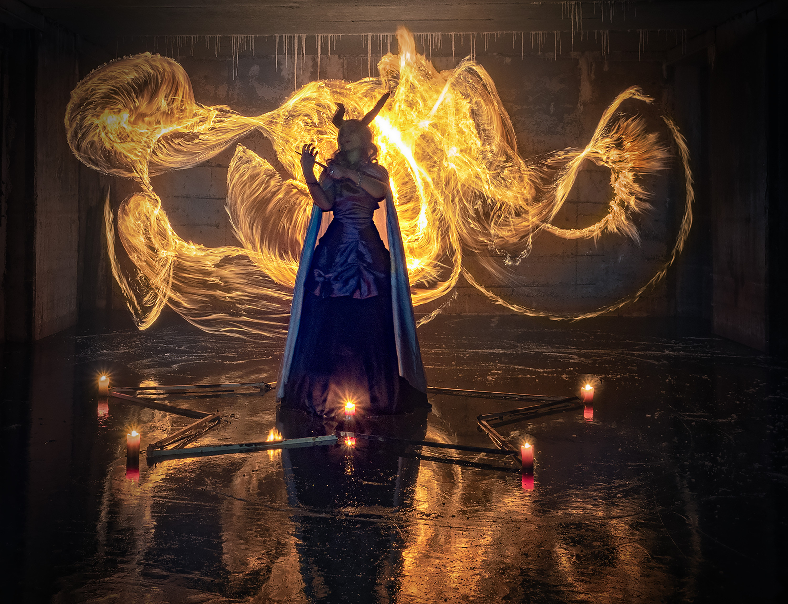 Огонь. Творческие сьемки