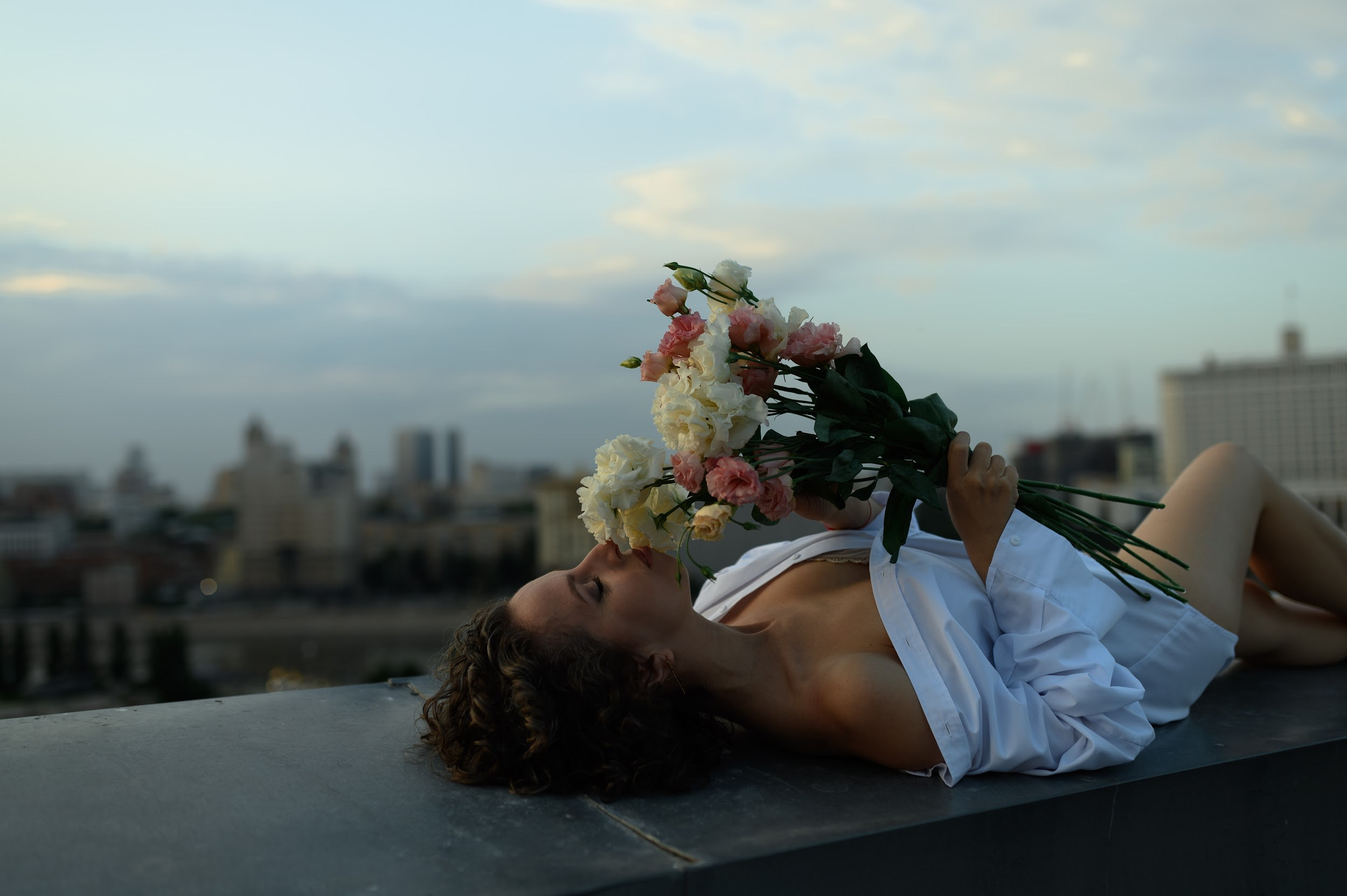 Оксана. Крыша. Фотограф Марина Росси