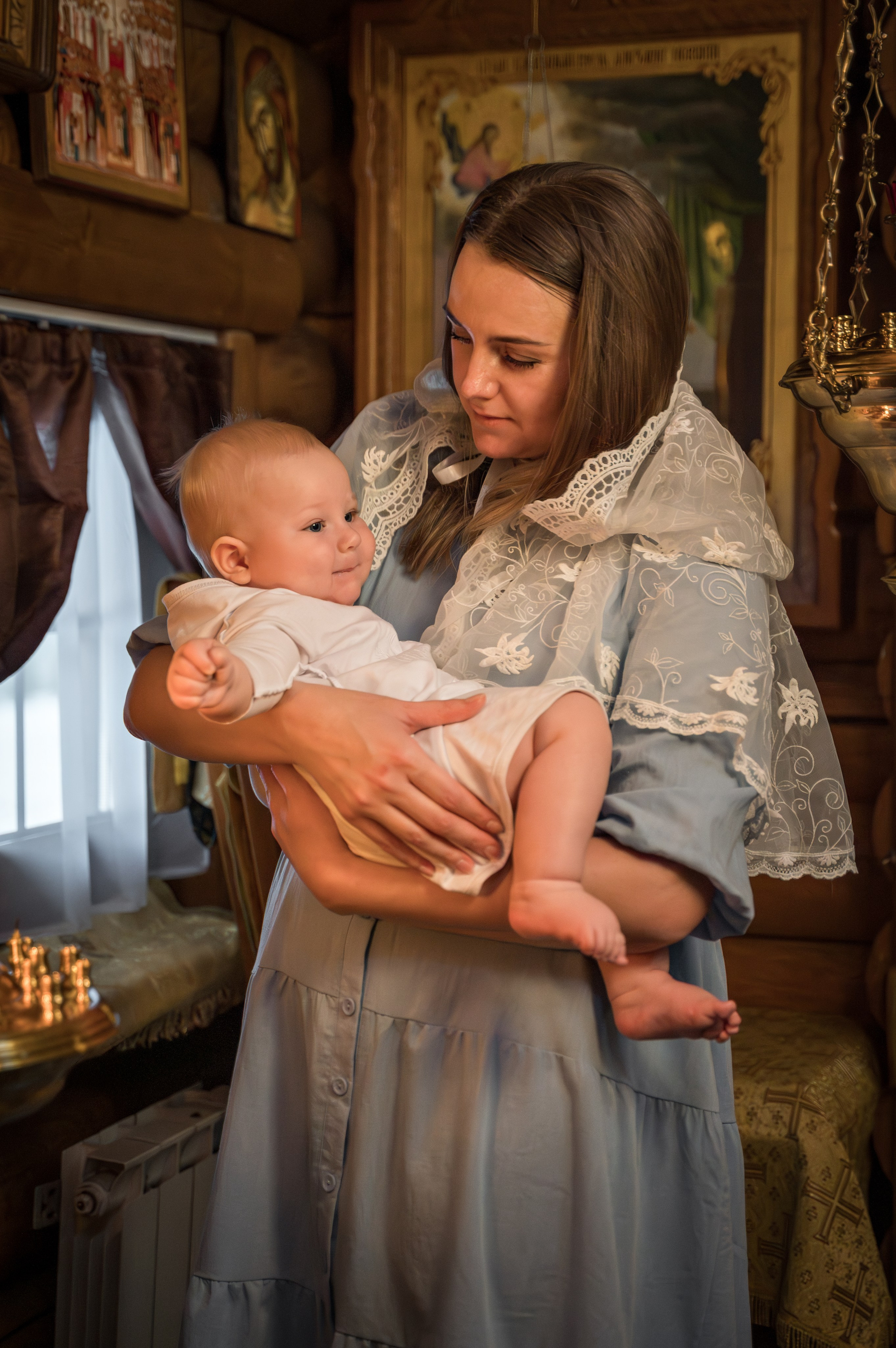 Крещение в Никольском храме д. Островцы