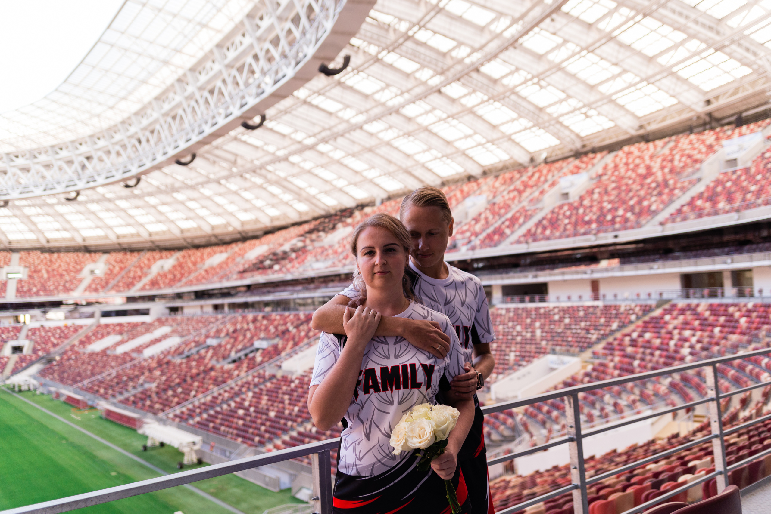 Илья и Мария. Стадион Лужники. Свадебный и семейный фотограф Москва Видное Домодедово