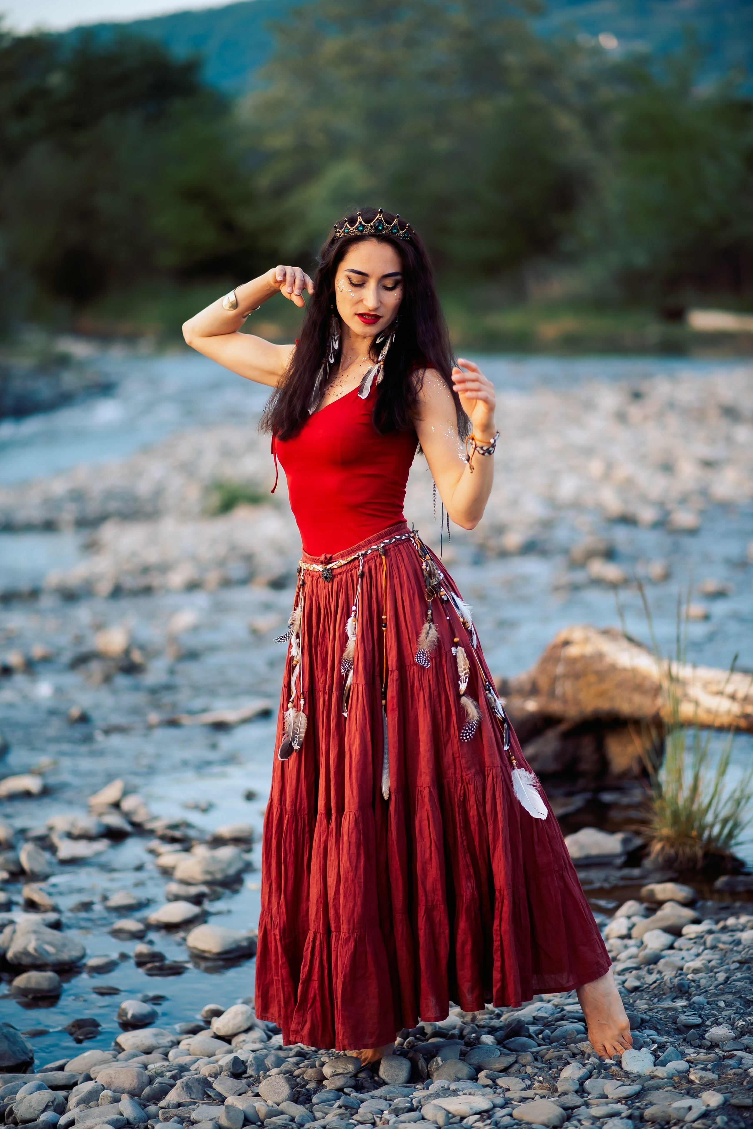 У костра. Семейный и женский фотограф Лоо Краснодар Сочи Энем Татьяна Трибурт