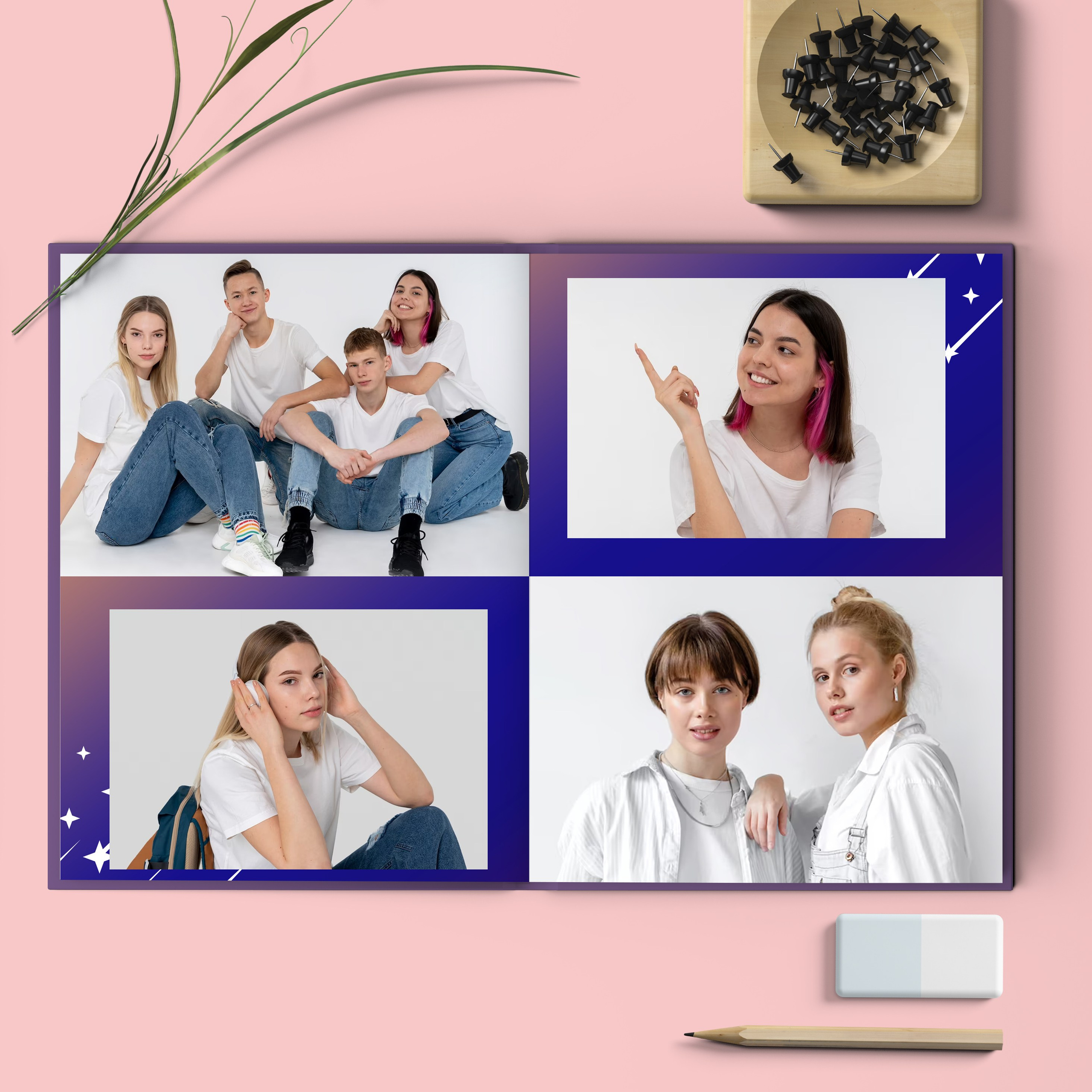 Альбом до 30 разворотов для 9 и 11 класса. Школьный фотограф Троицк