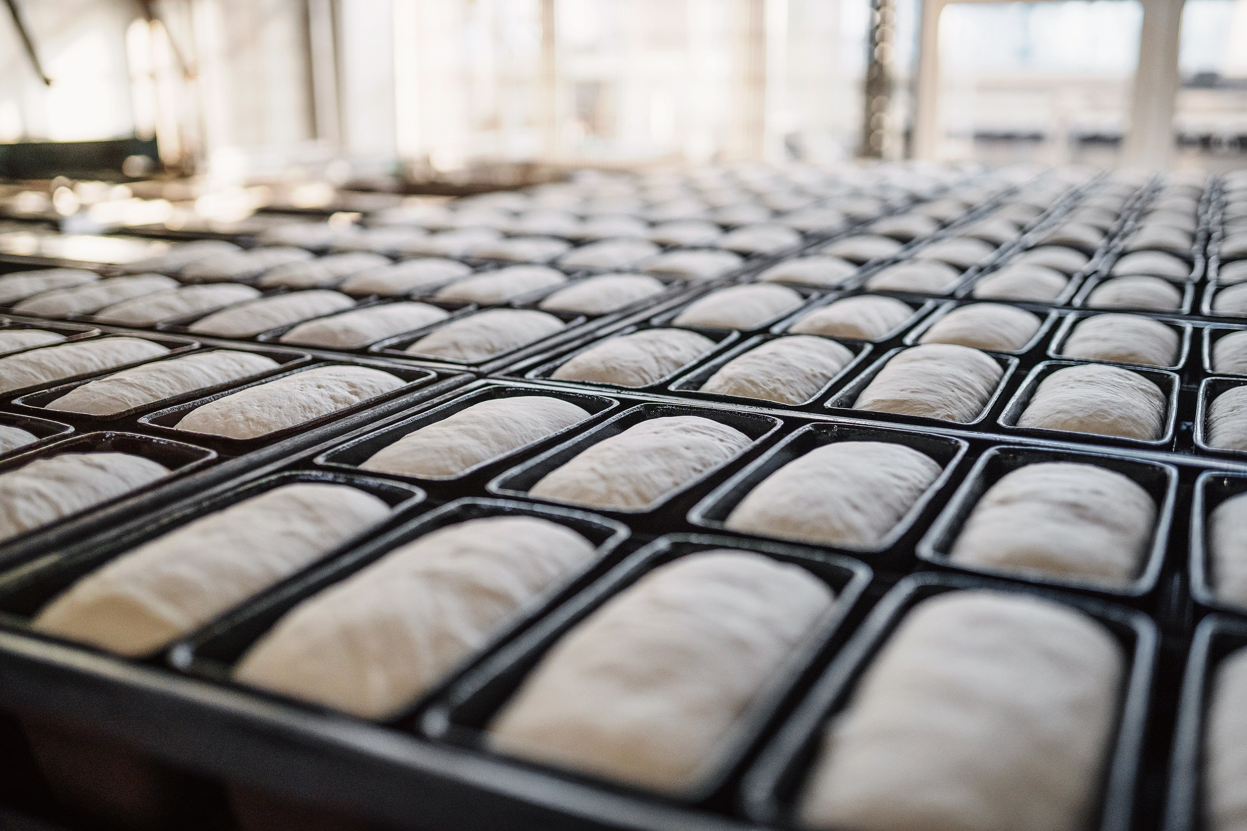 тесто готовится к выпечке 