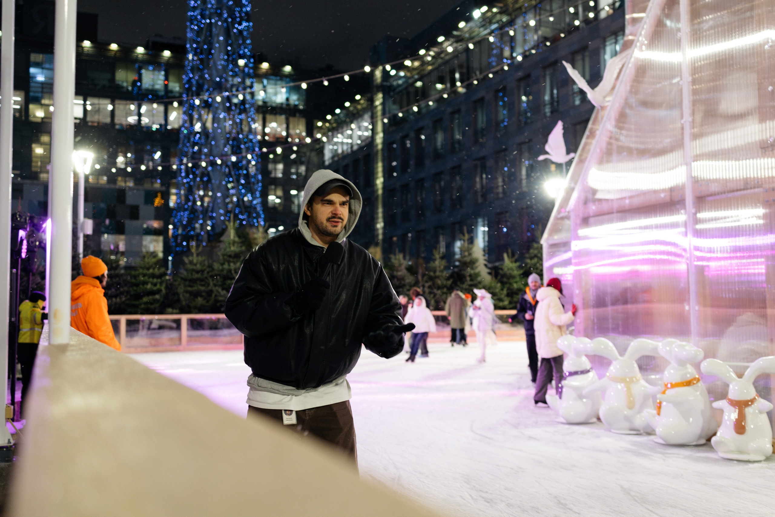 Открытие катка Яндекса. Репортажный фотограф в Москве Лера Зиновьева