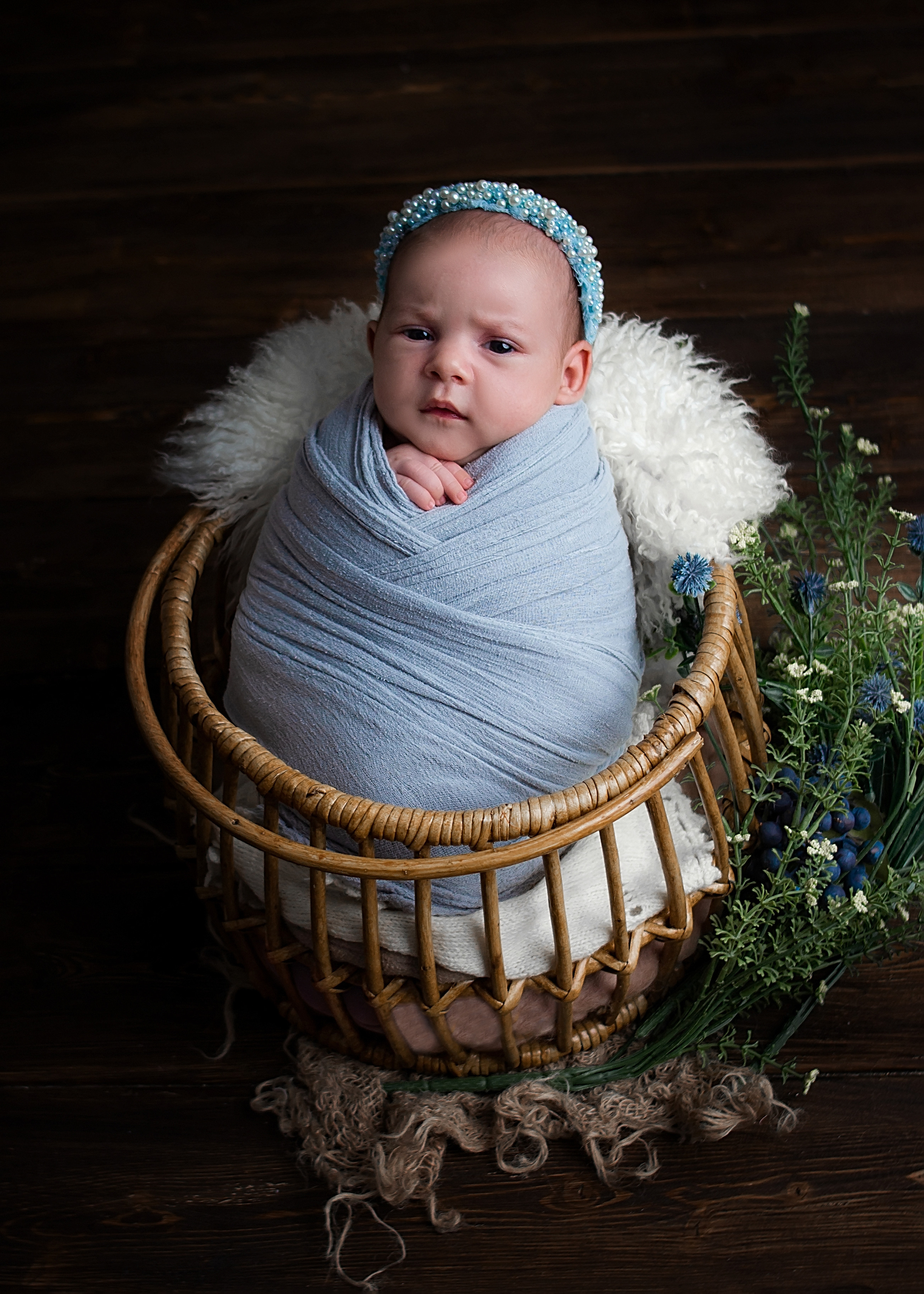 Василиса 12 дней. Фотограф новорожденных Краснодар Малышенко Надежда