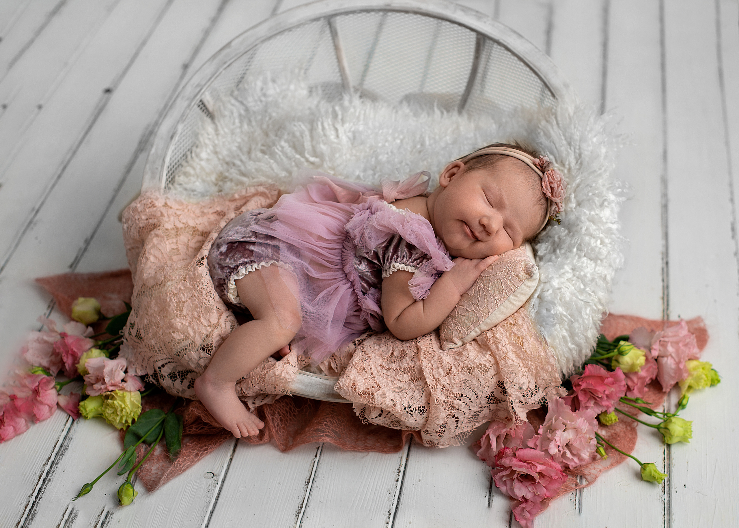 Ева 11 дней. Фотограф новорожденных Краснодар Малышенко Надежда