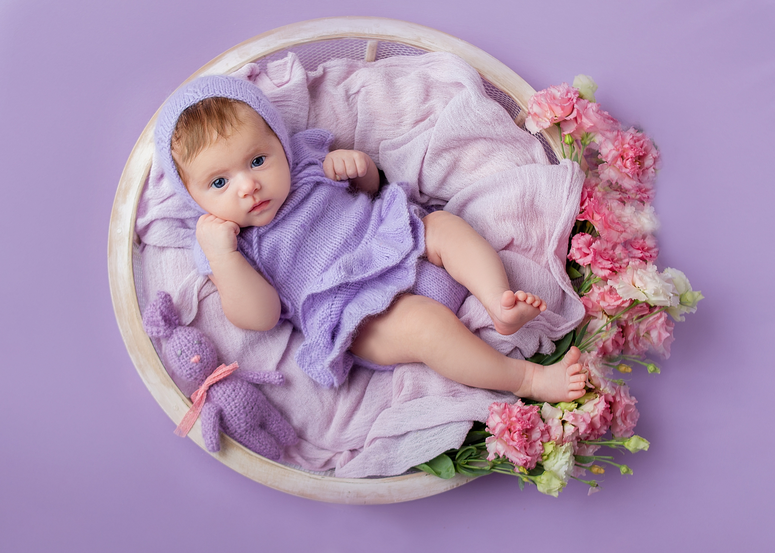 София 1,5 месяца. Фотограф новорожденных Краснодар Малышенко Надежда