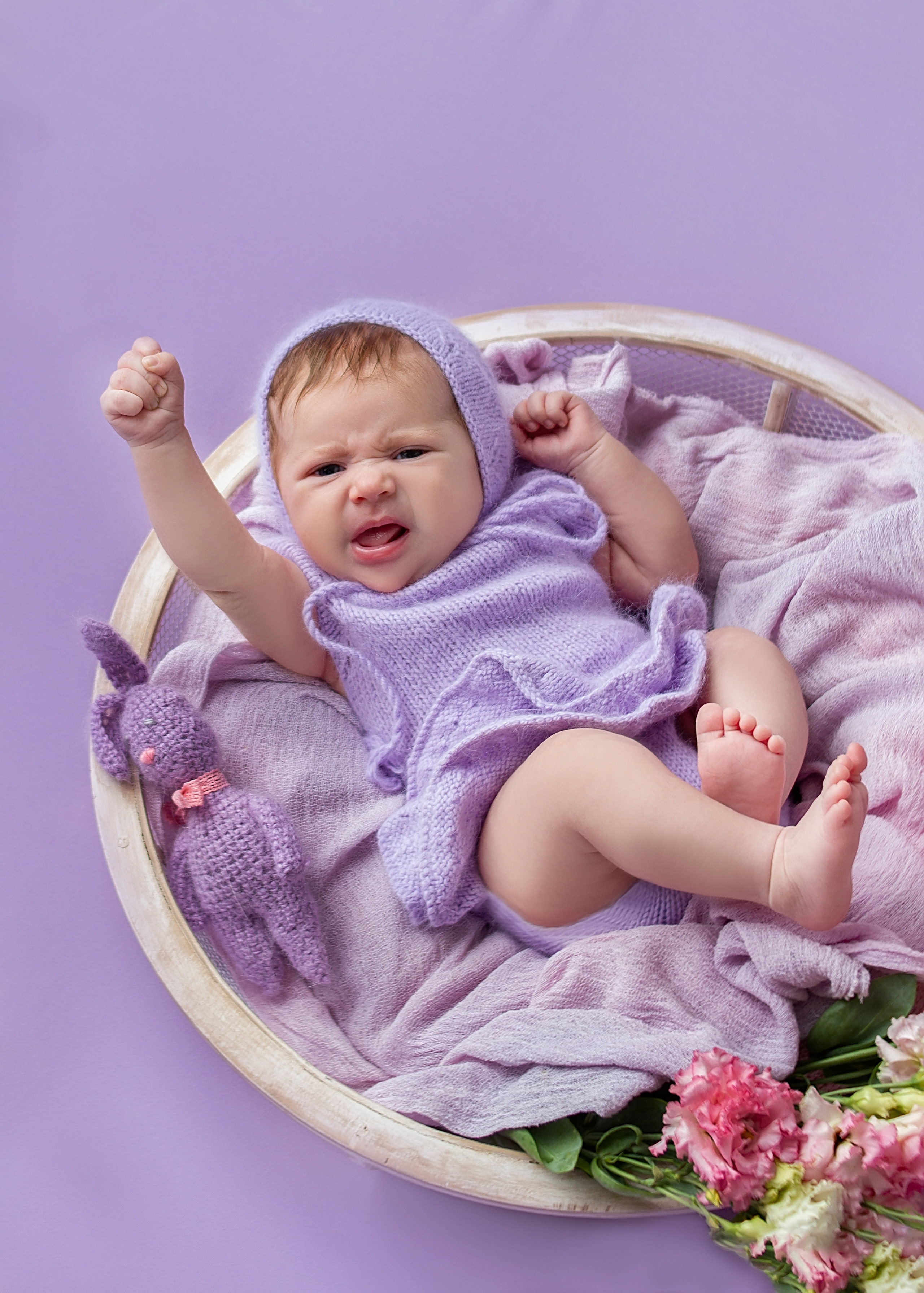 София 1,5 месяца. Фотограф новорожденных Краснодар Малышенко Надежда