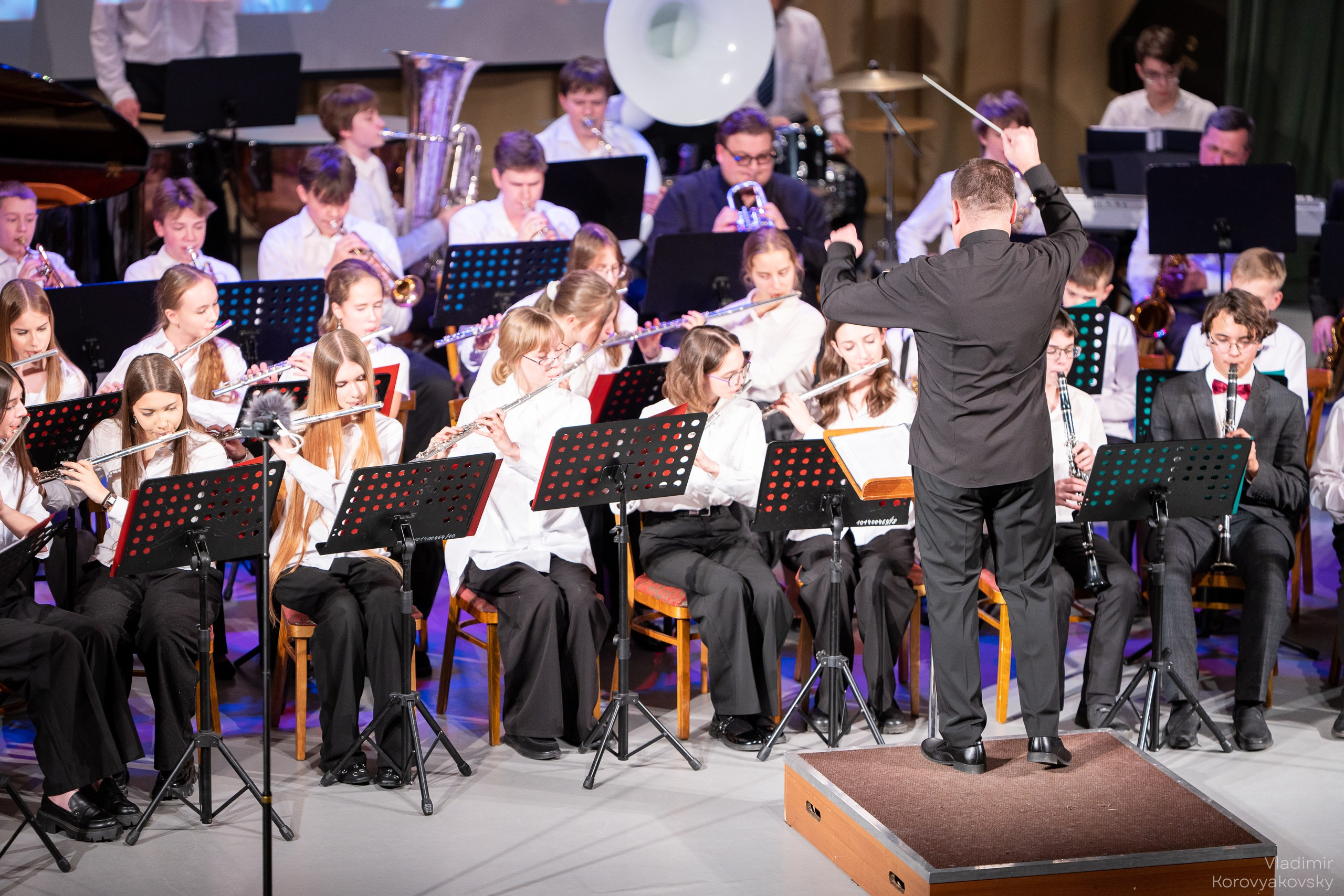Новогодний концерт Духового оркестра ЦГИ. Фотограф Владимир Коровяковский