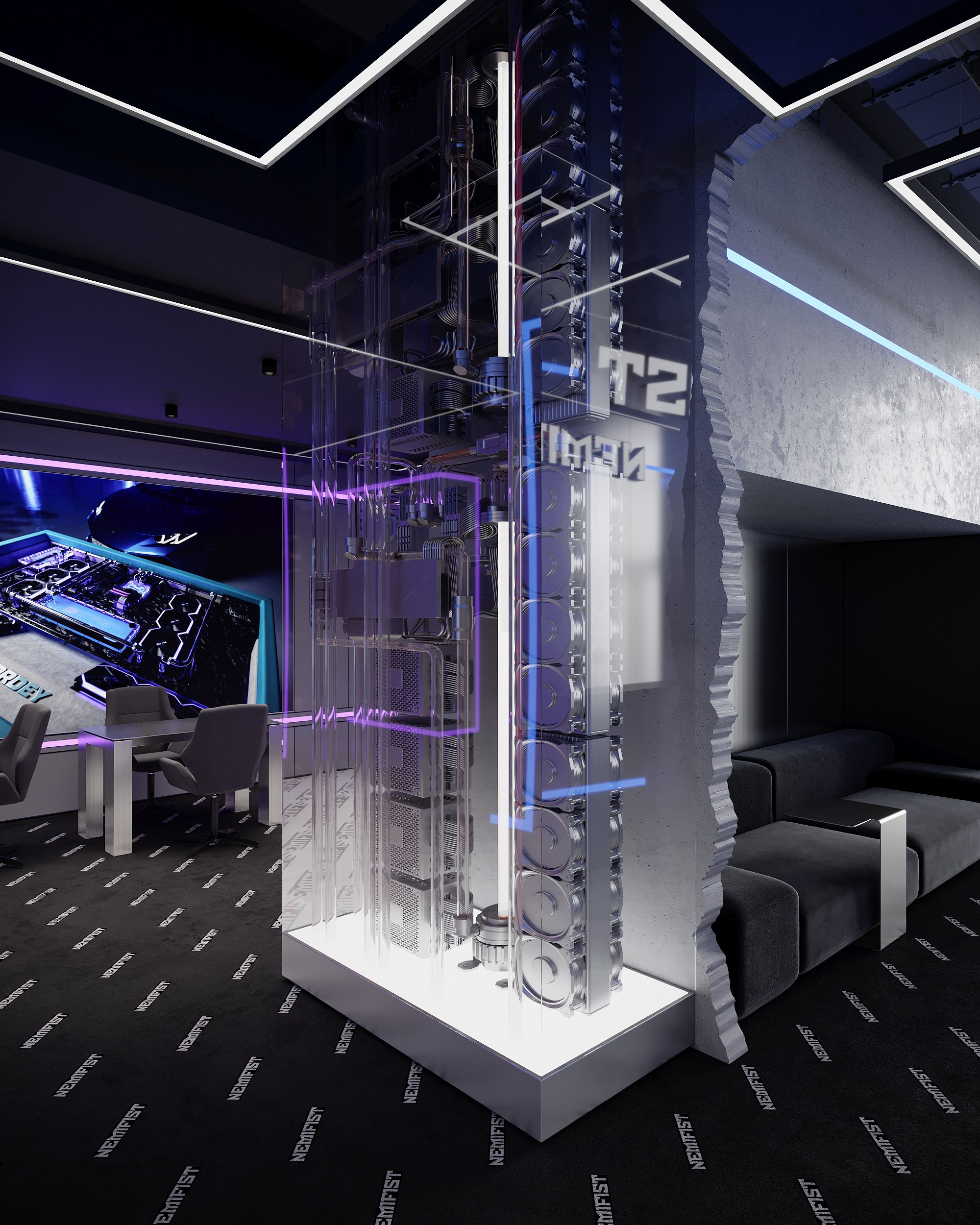 Дизайн интерьера компьютерного клуба. Дизайн интерьера Санкт-Петербург | Москва | Калининград