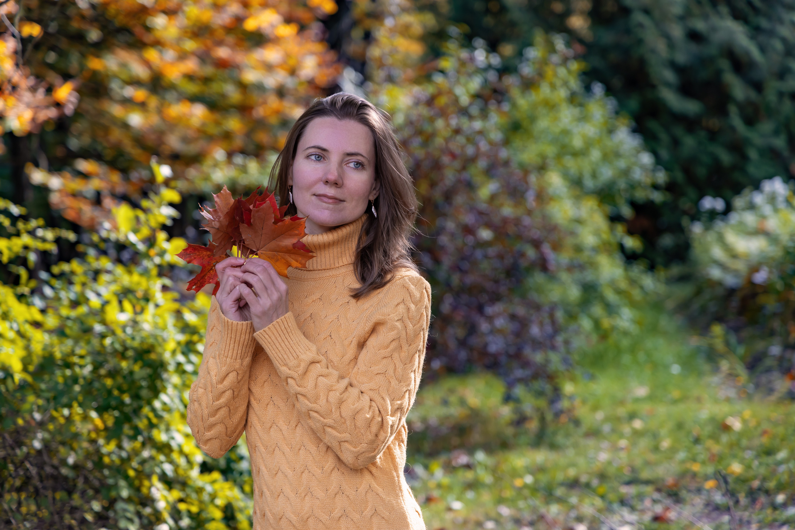 Жёлтая осень и ретро-велосипед. Репортажный, семейный и студийный фотограф в Москве Демин Алексей