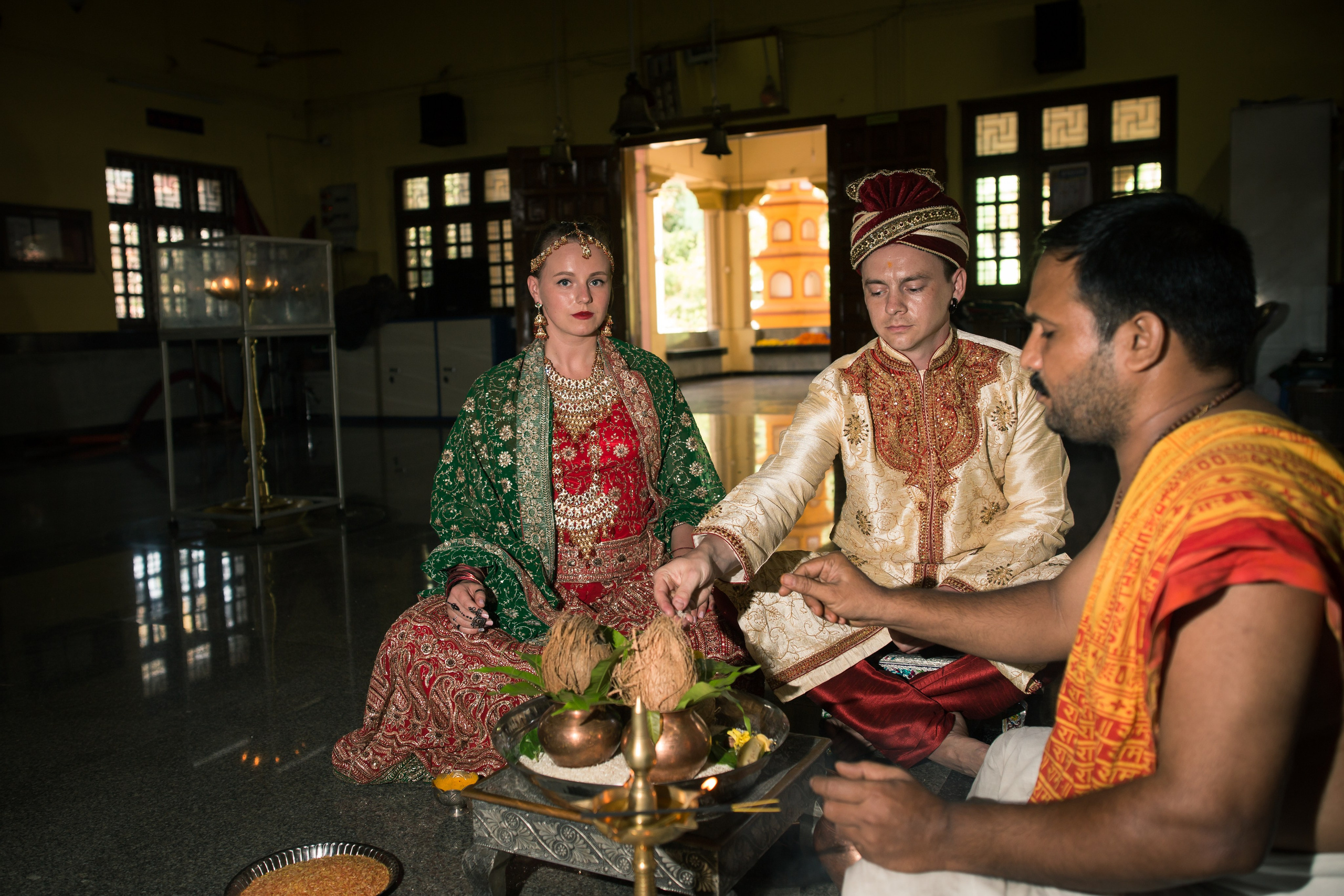 Церемония в индийском храме