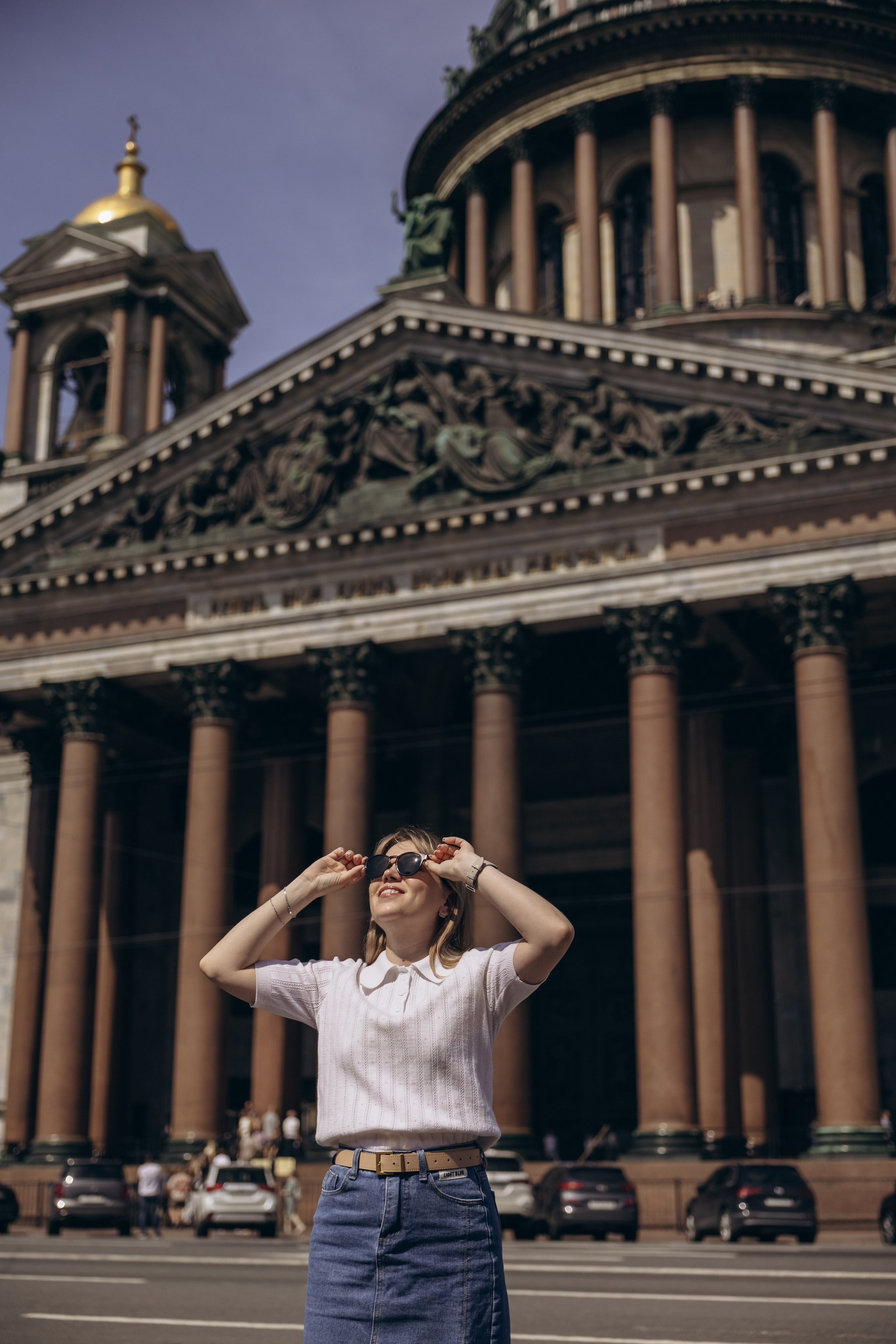 Семейная прогулка на Исаакиевском соборе. Семейный и свадебный фотограф в Санкт-Петербурге Екатерина Васильева