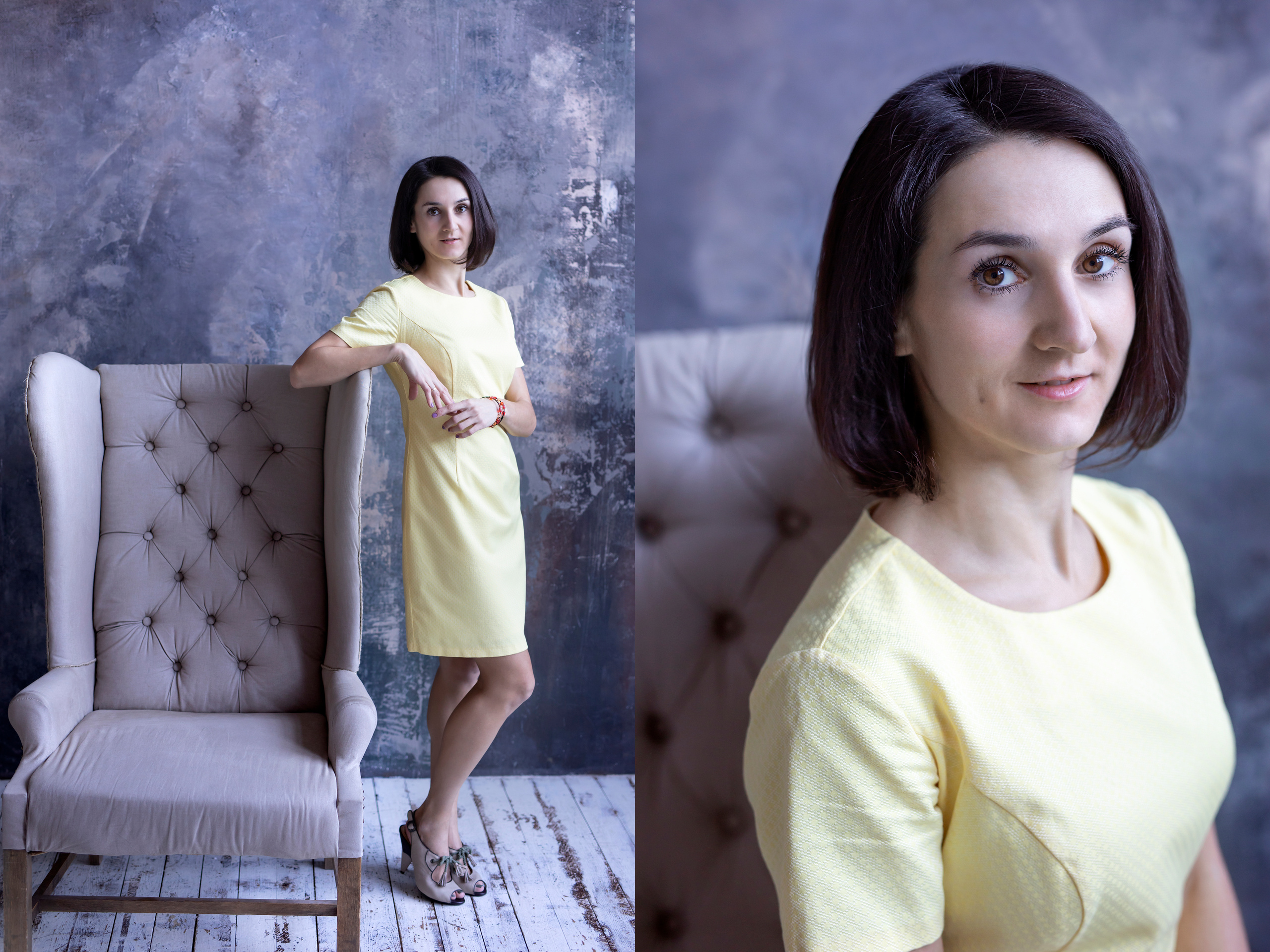 Женя в желтом. Фотограф в Москве Надуева Татьяна. Женский портрет, детский портрет, с