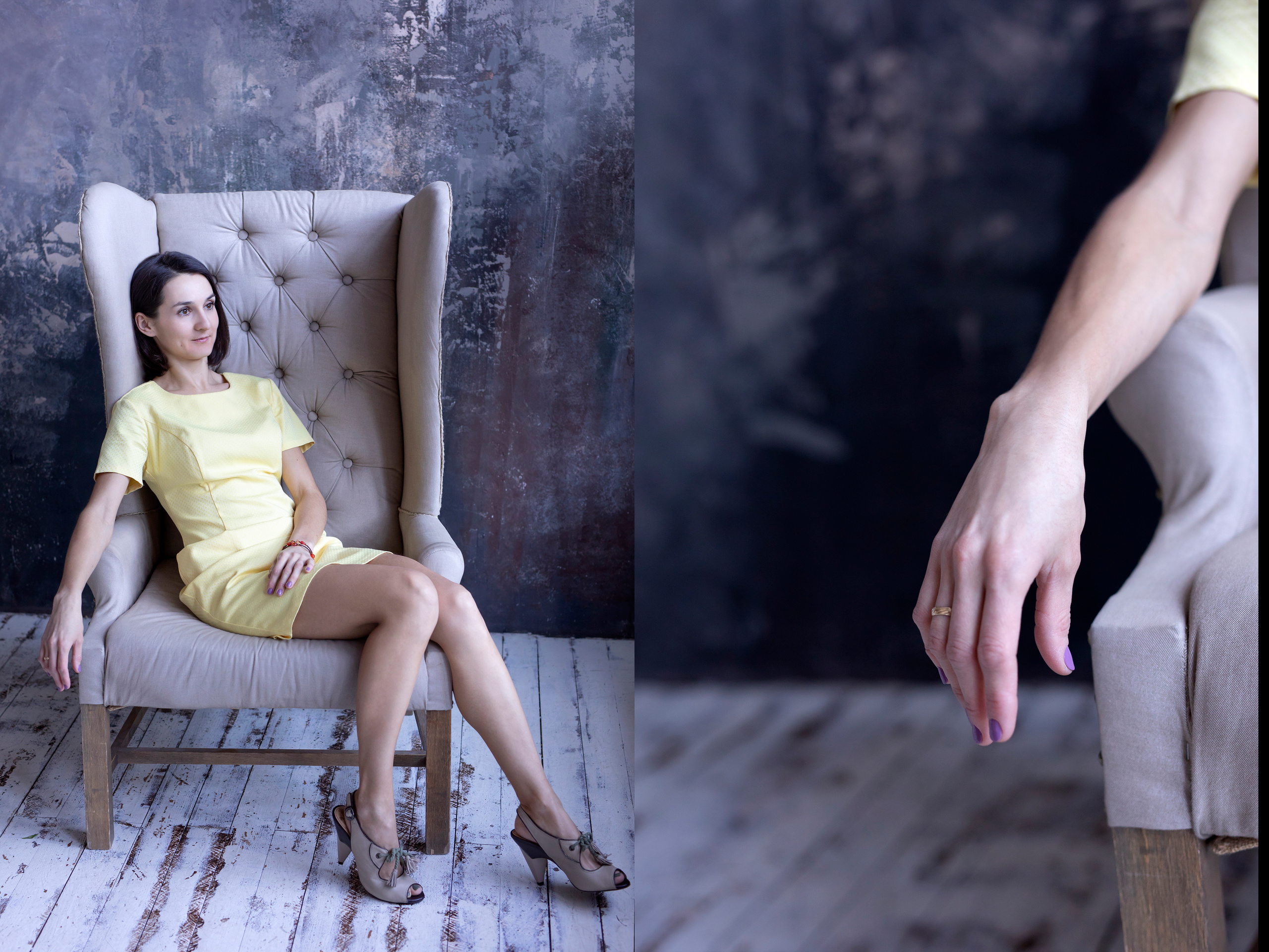 Женя в желтом. Фотограф в Москве Надуева Татьяна. Женский портрет, детский портрет, с