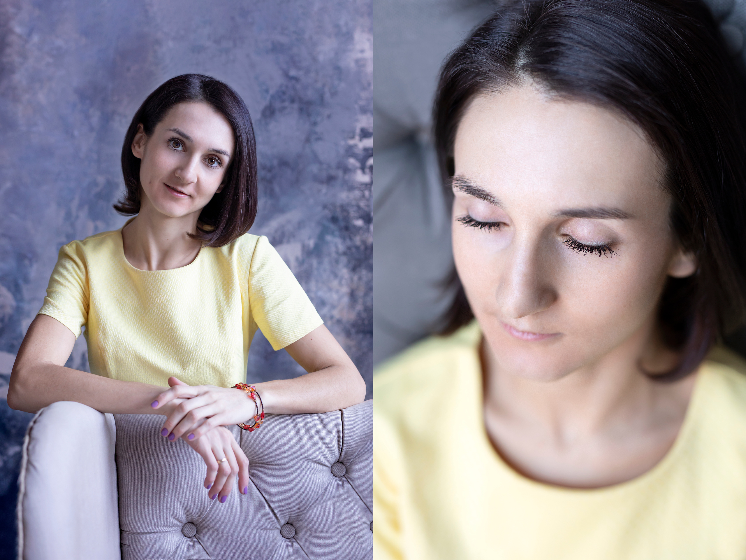 Женя в желтом. Фотограф в Москве Надуева Татьяна. Женский портрет, детский портрет, с