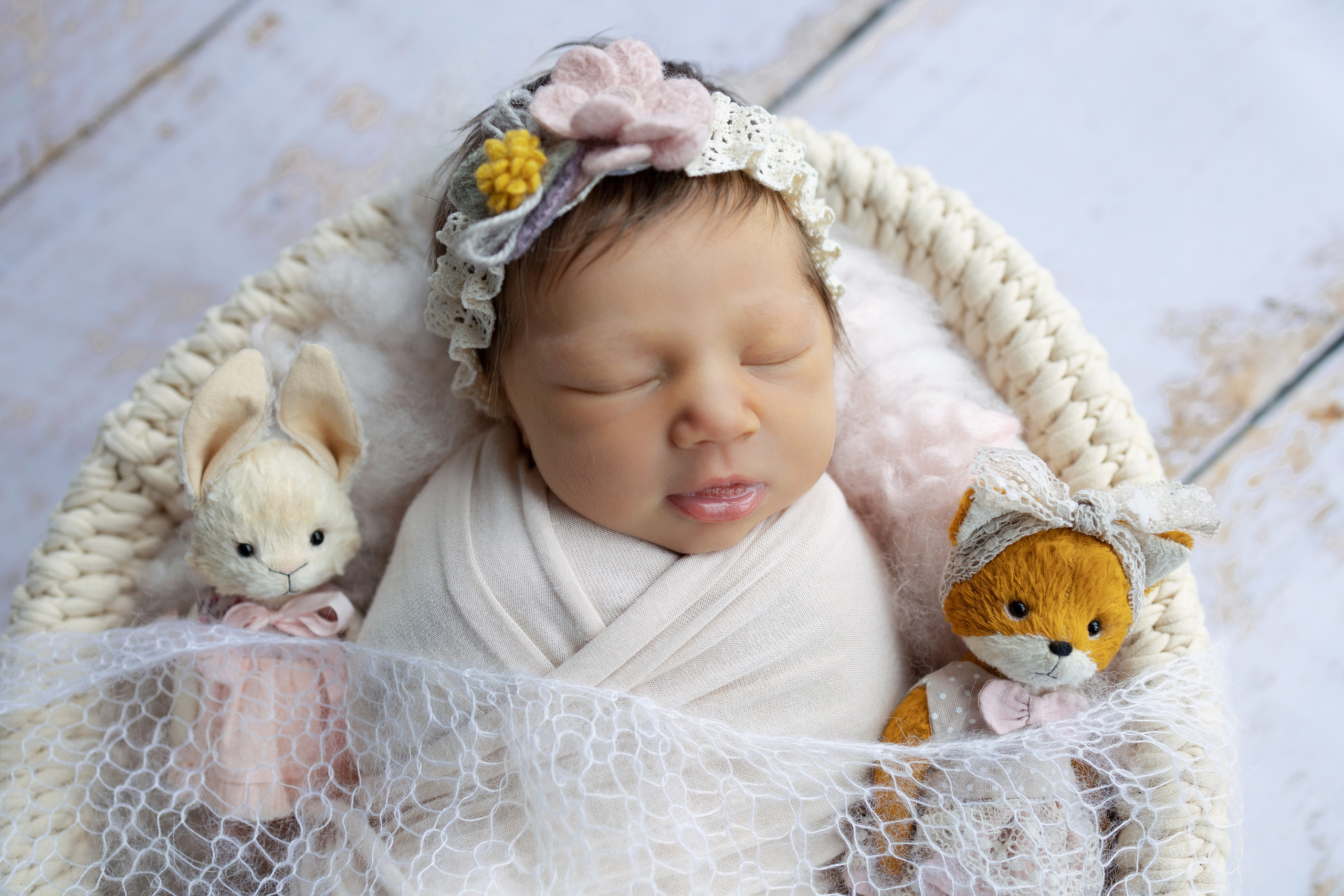 Фотосессия новорожденных девочек. Фотограф новорожденных в г. Миасс Анна Плотникова