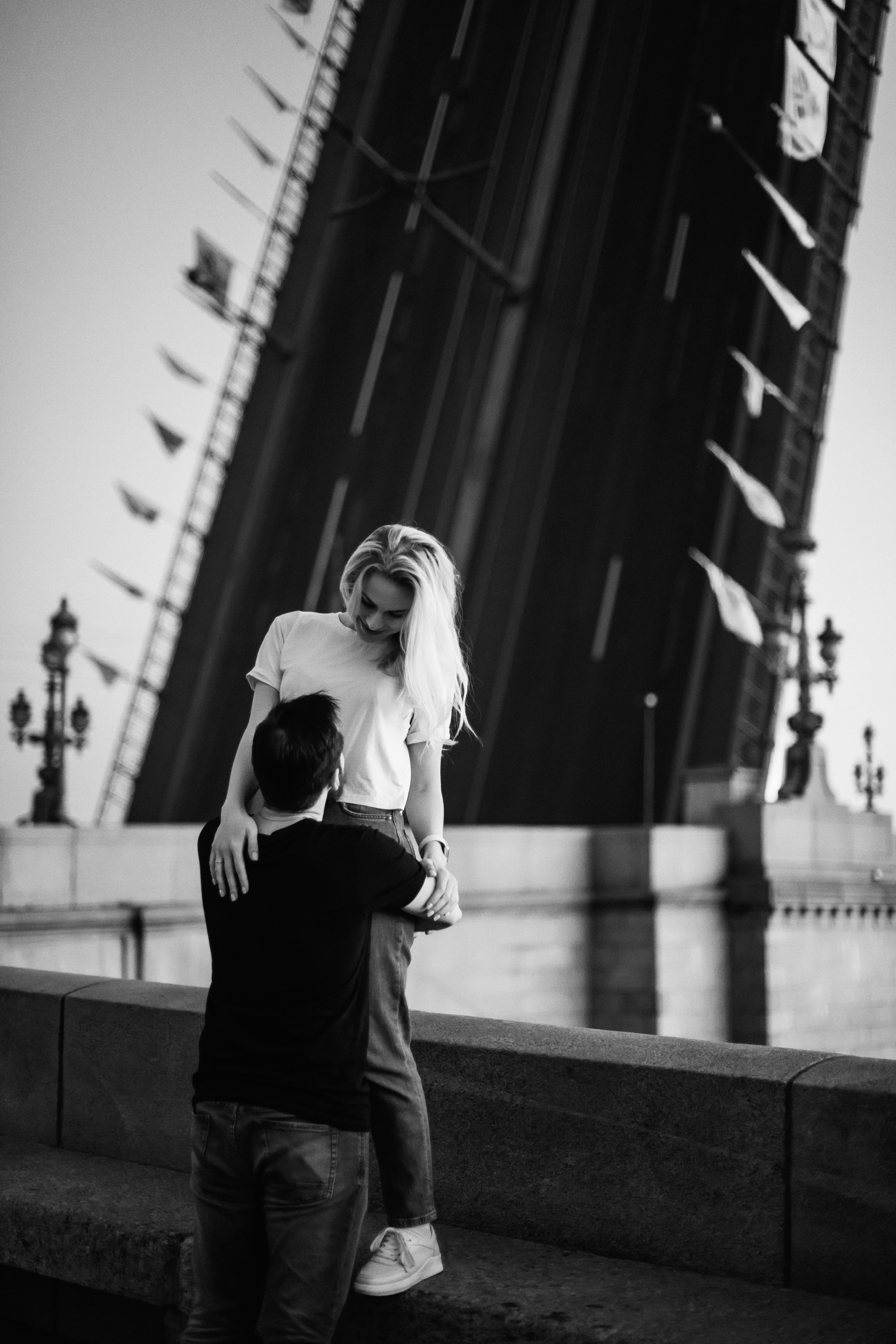 Лера и Женя. Разводные мосты. Рассвет. Свадебный фотограф в Санкт-Петербурге София Шубик