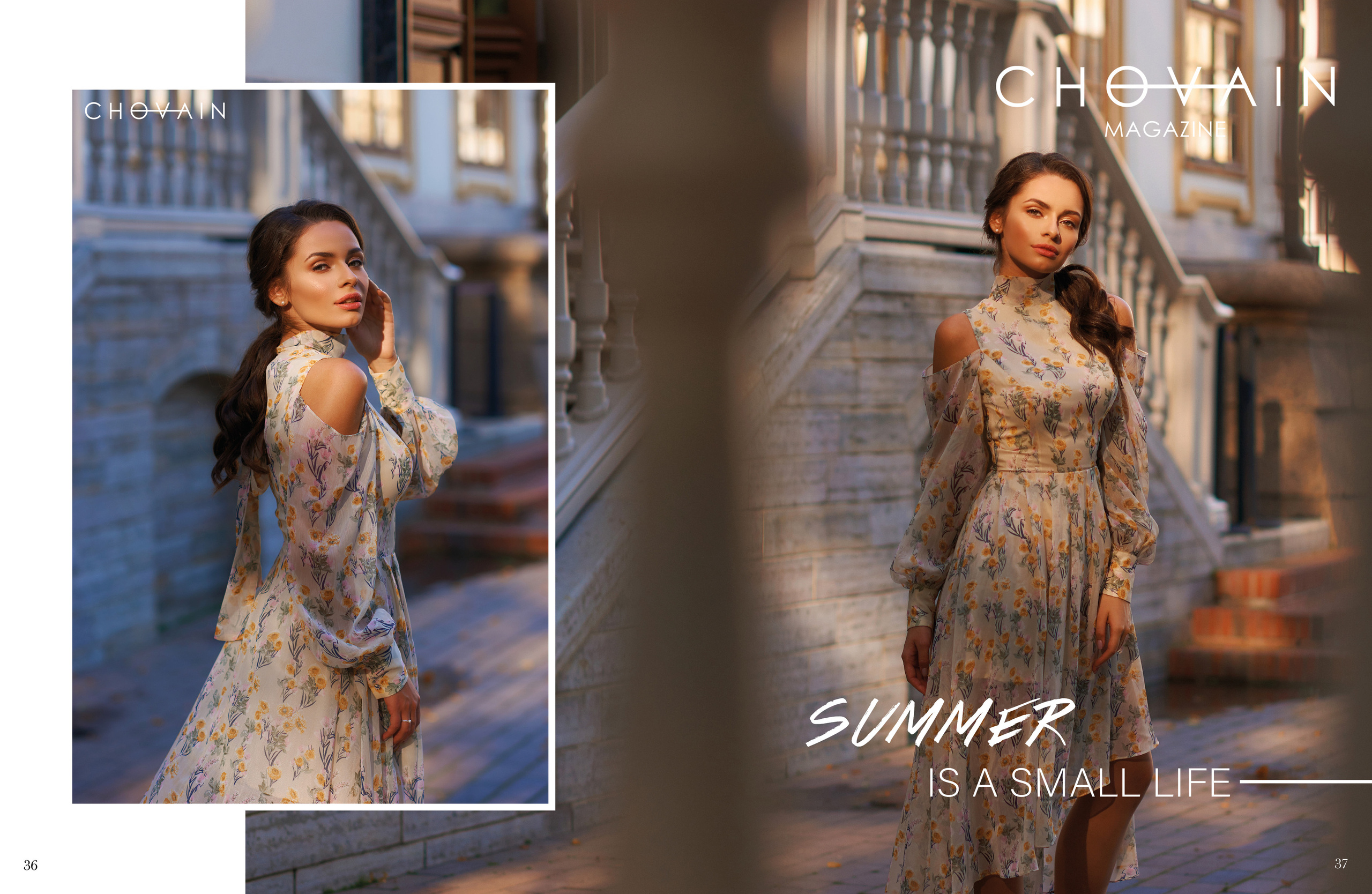 Красивая летняя история в глянцевом журнале