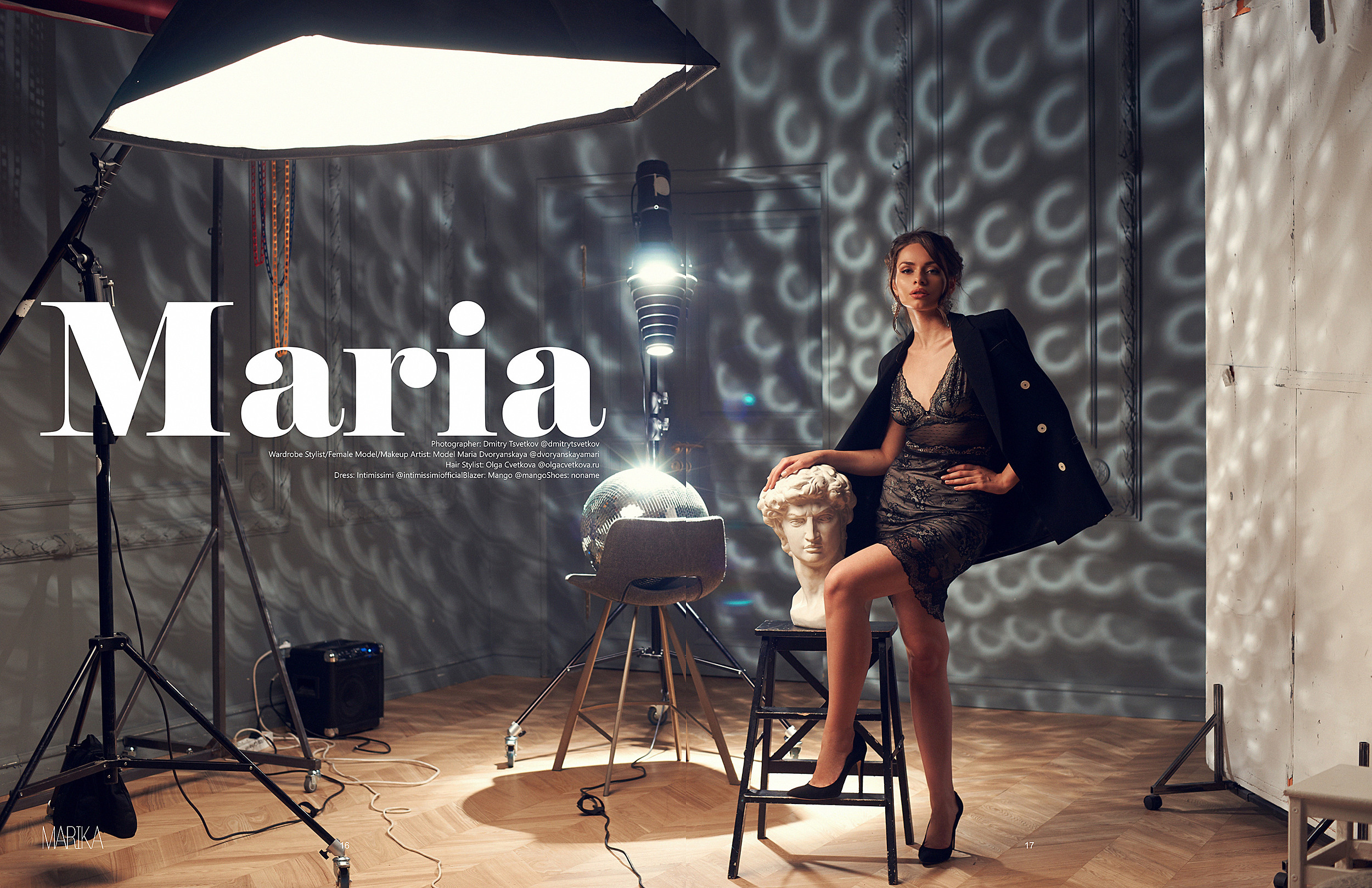 Фэшн история для журнала Marika