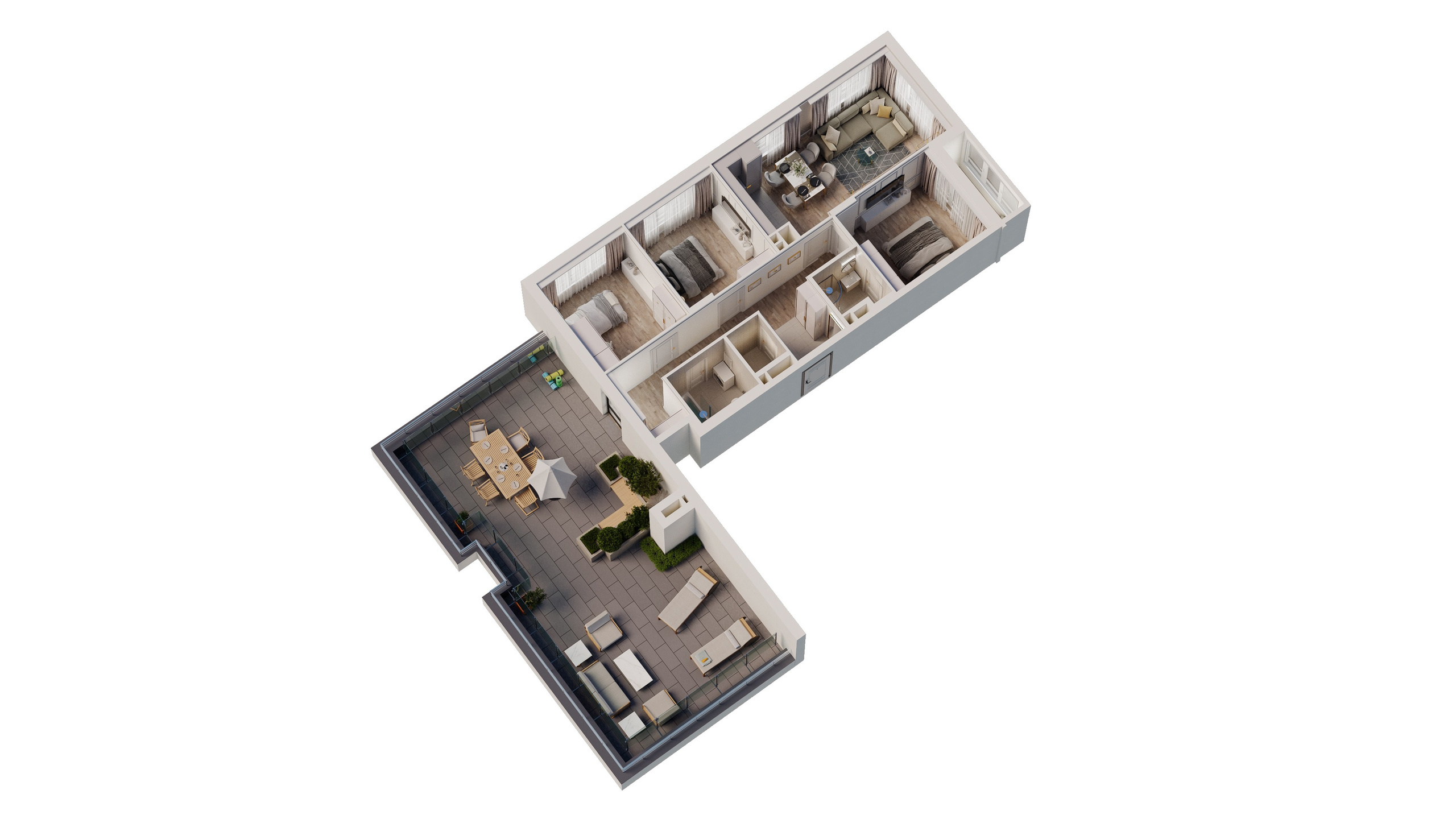 3D планировки. 3D визуализация интерьера и архитектурной среды