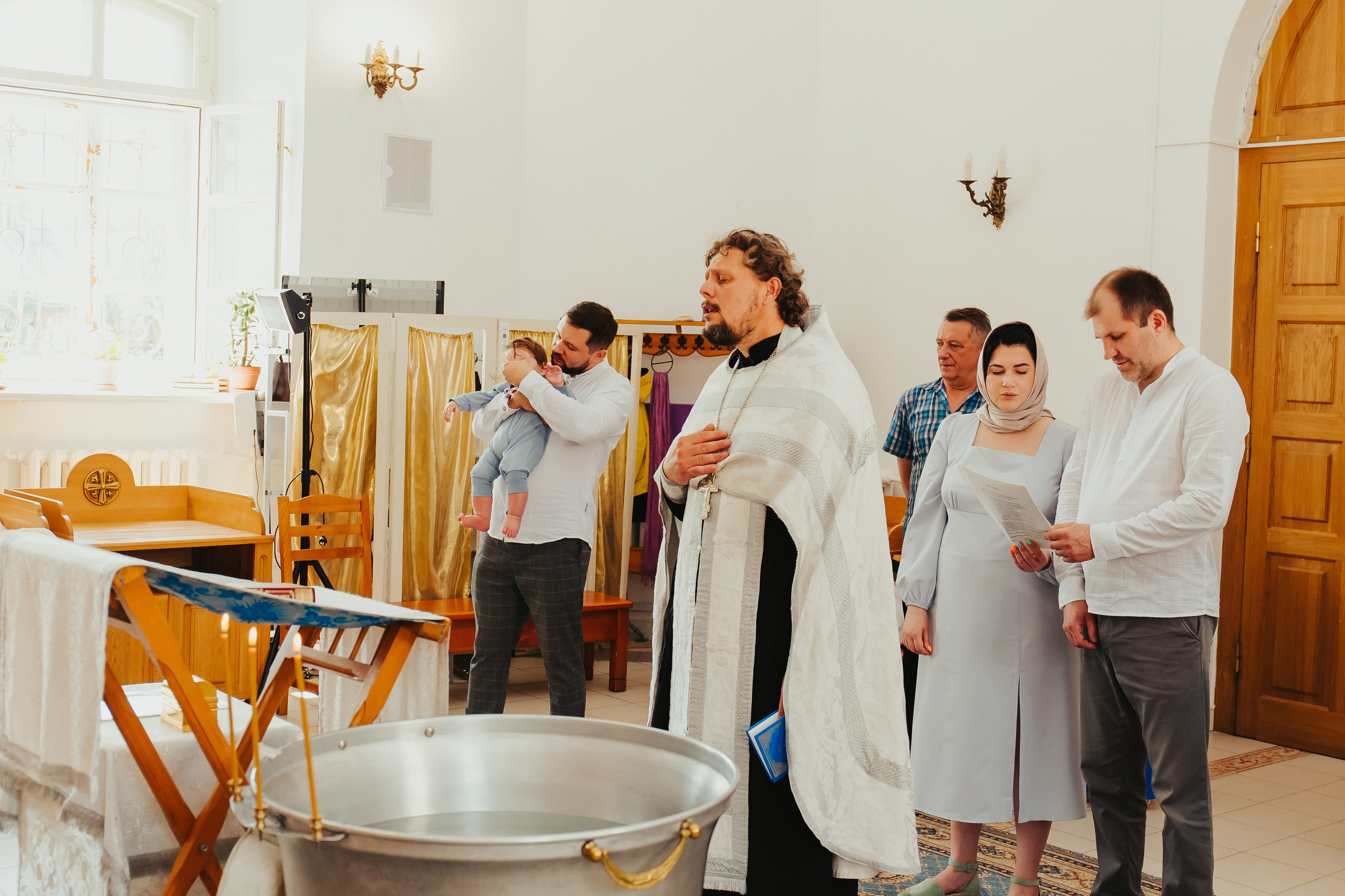 Фотосъемка Крещения ребенка. Фотограф новорожденных и детский в Сергиевом Посаде Кругликова Юлия