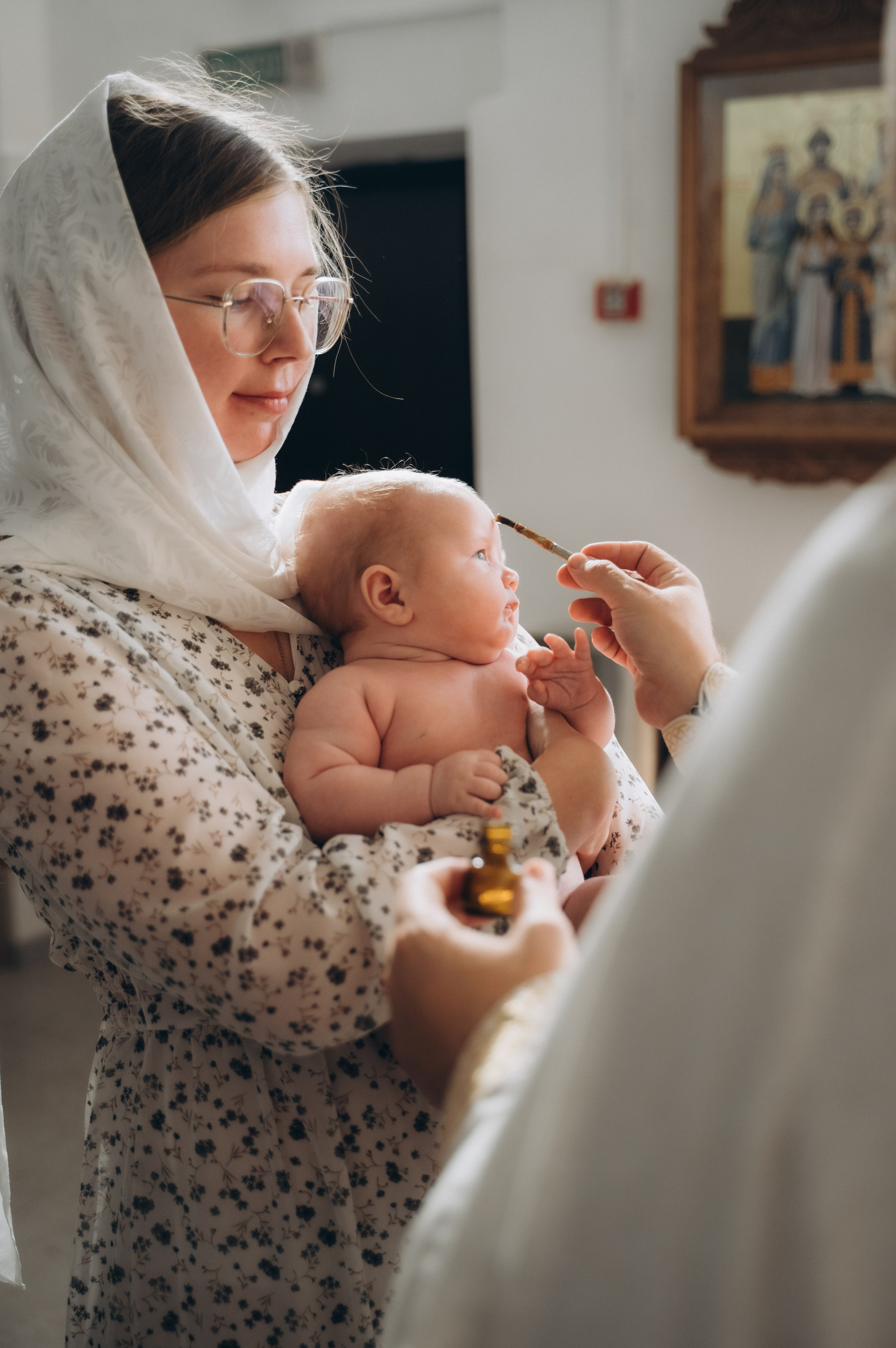 Крещение Ромы (Приход храма святой Равноапостольной княгини Ольги). Семейный фотограф в Минске Дарья Дреко