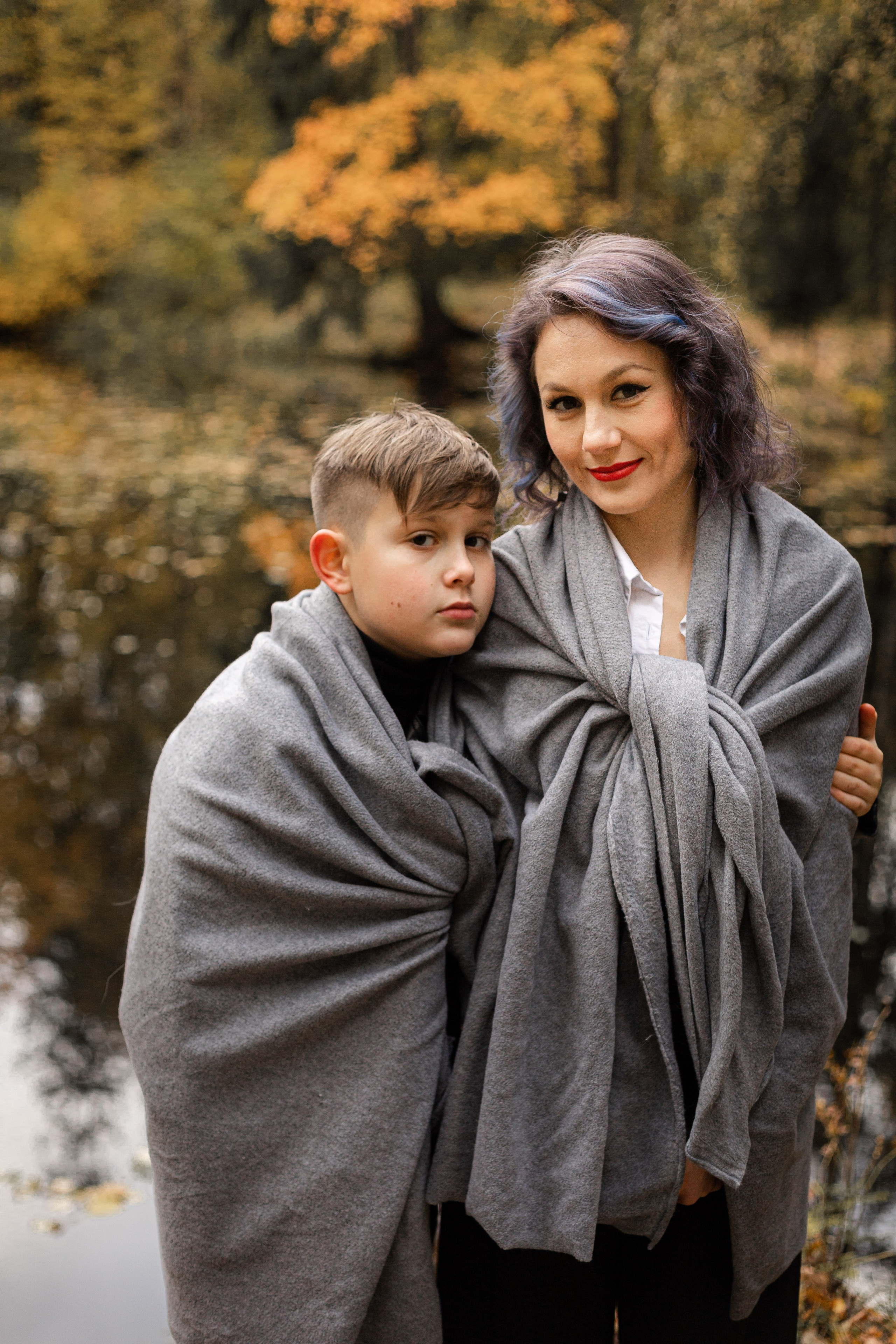 Катя и Вася. Фотосессия на Хэллоуин в парке. Семейный и детский фотограф в Санкт-Петербурге Павлова Елена