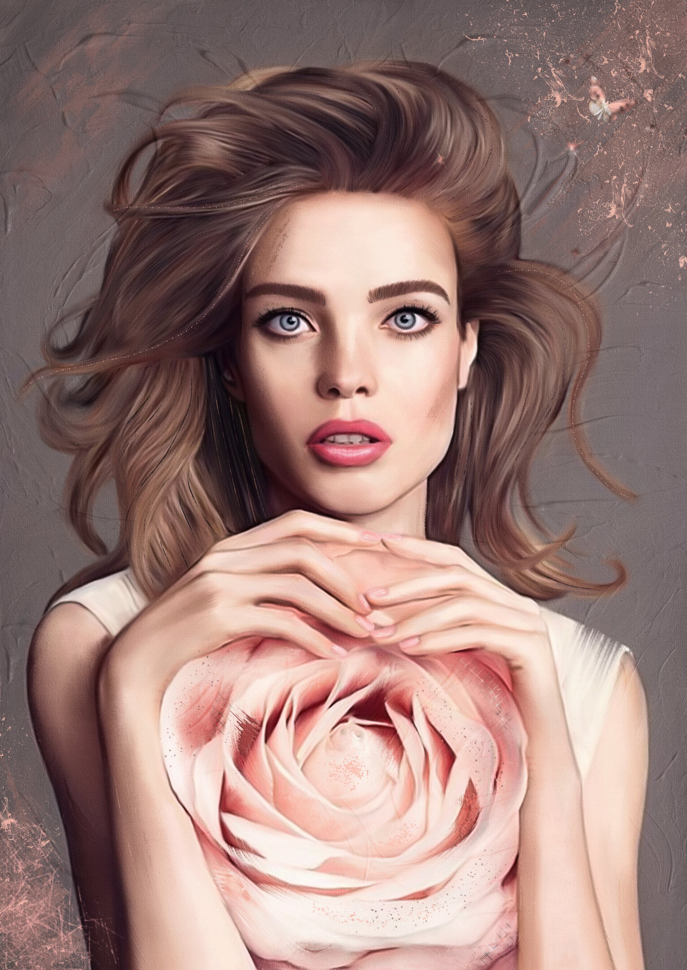 цифровой портрет, цифровая живопись, арт, цифровой коллаж, масляная живопись, портрет, картина маслом, цифровой портрет по фотографии