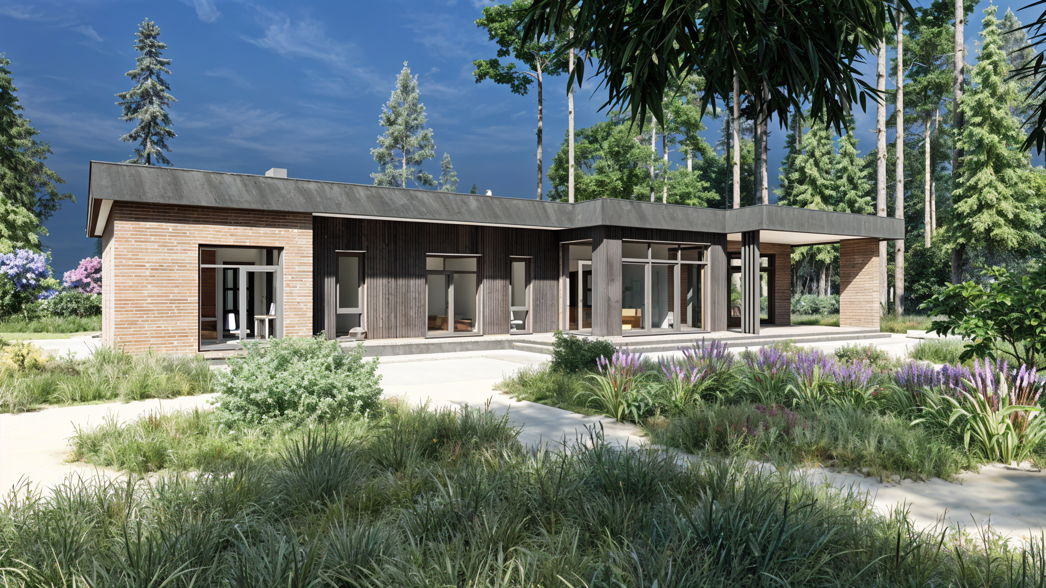 Проект одноэтажного дома " Бильярдный дом». Архитектурное проектирование