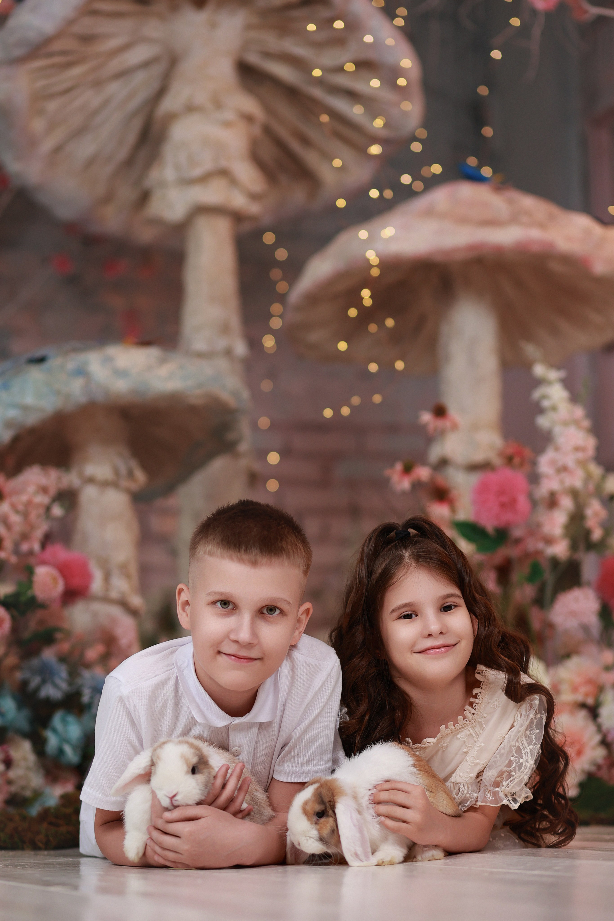 Фотопроект с козочкой и кроликами. Детский семейный фотограф Краснодар