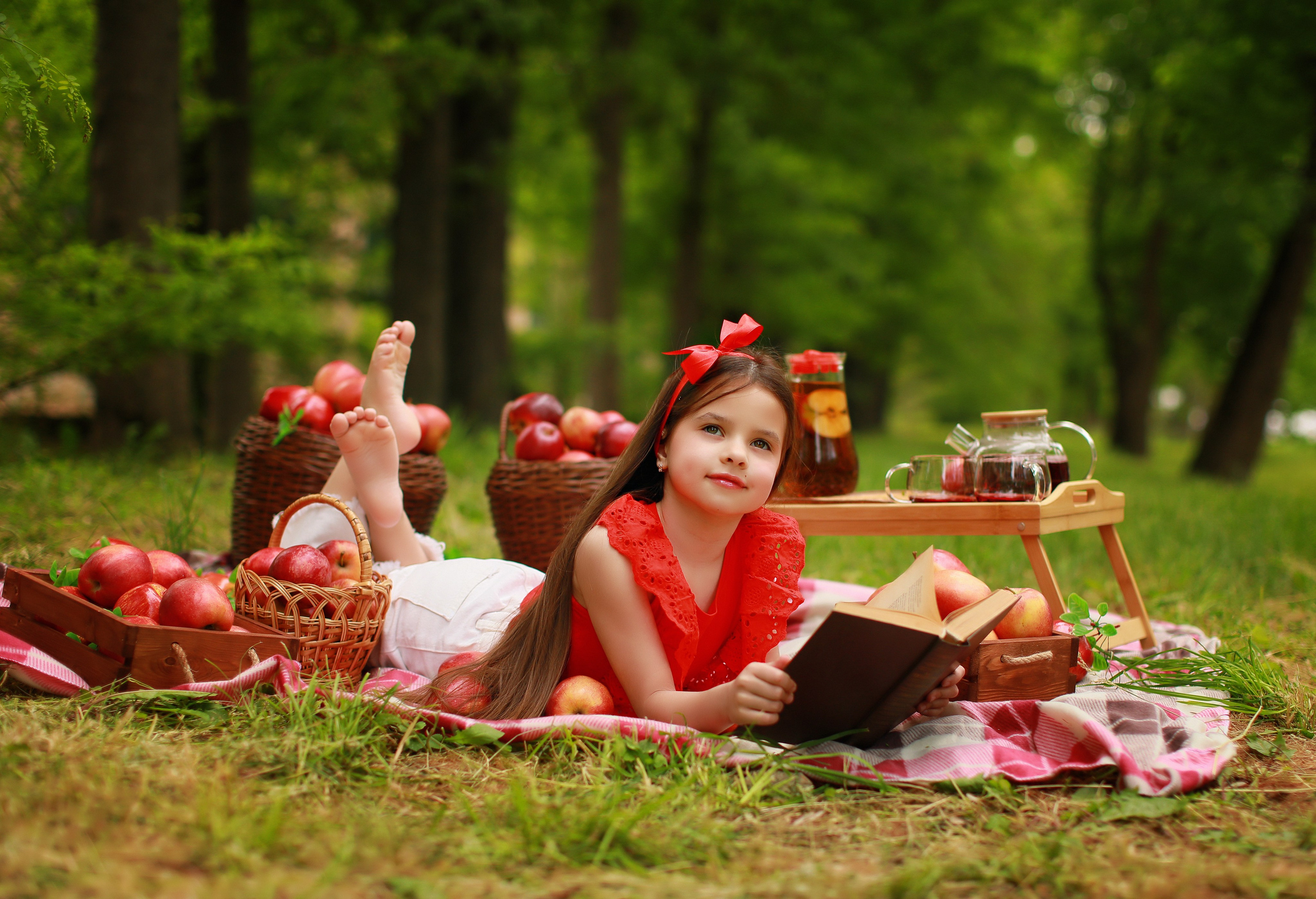 Яблочный пикник. Детский семейный фотограф Краснодар