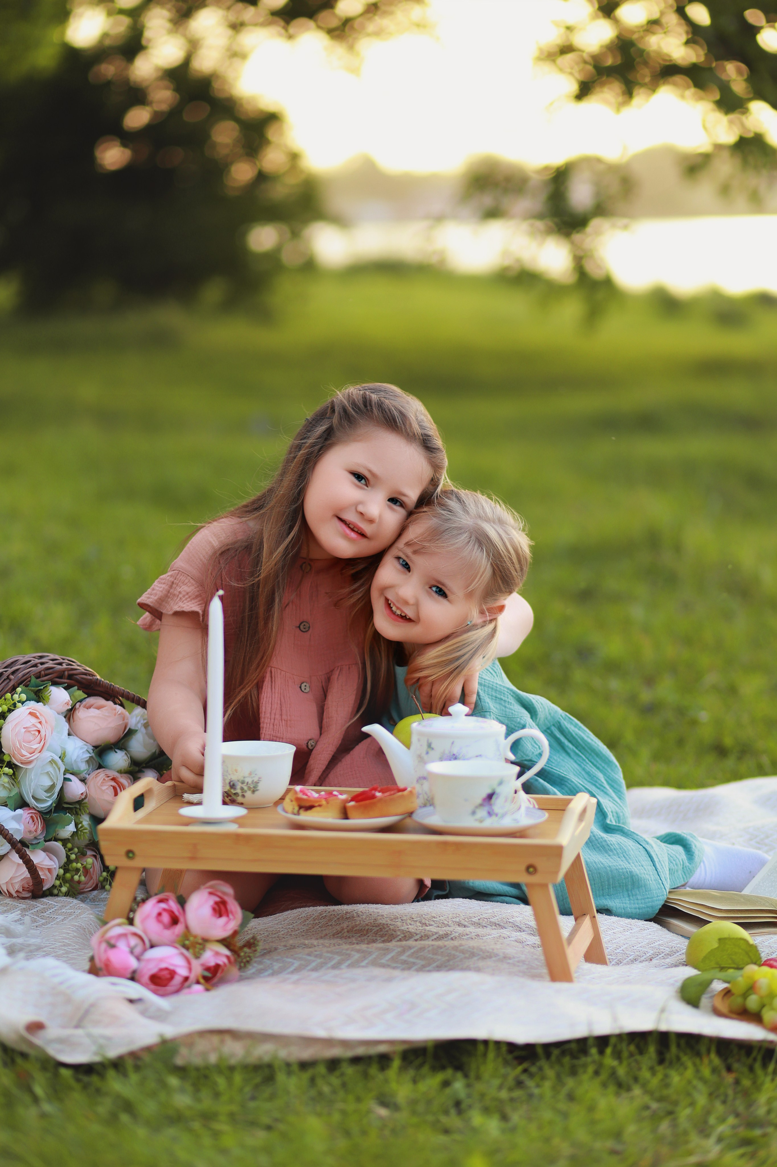 Чаепитие в парке. Детский семейный фотограф Краснодар