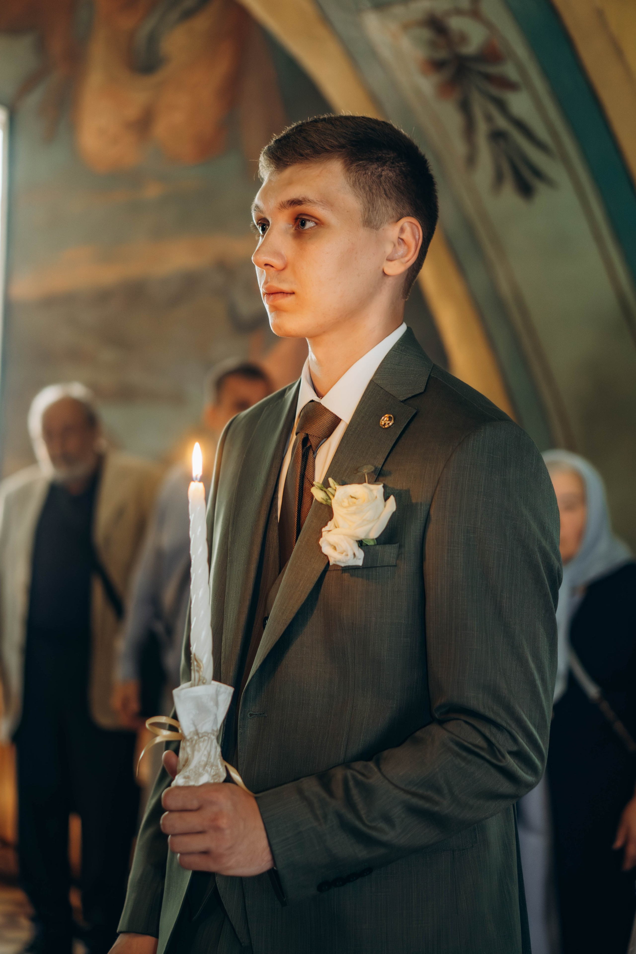 Венчание Поликарпа и Антонины Церковь Рождества Христова. Фотограф Москва Валерия Веденина