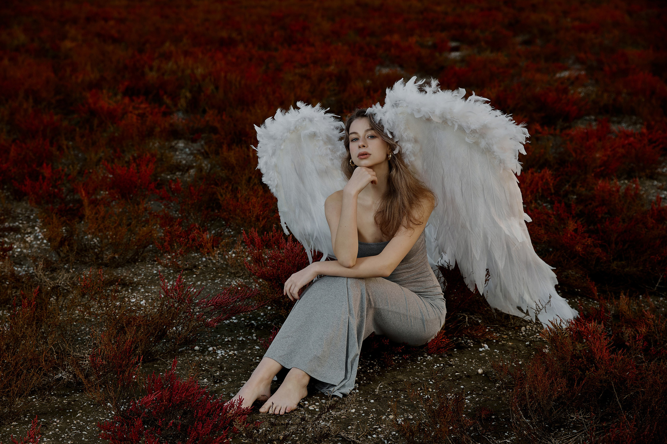 Фотосессия для Лизы в образе ангела