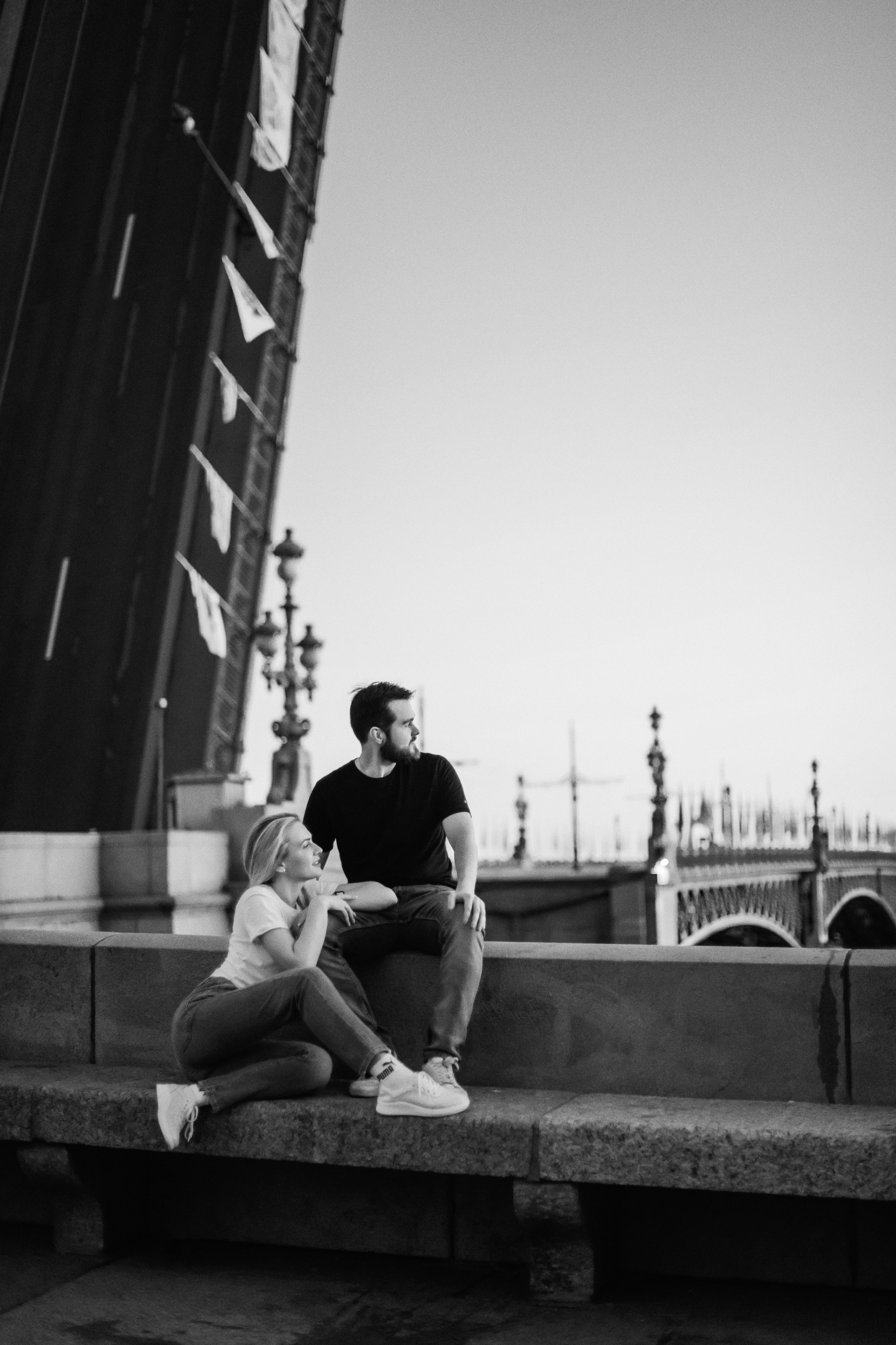 Лера и Женя. Разводные мосты. Рассвет. Свадебный фотограф в Санкт-Петербурге София Шубик