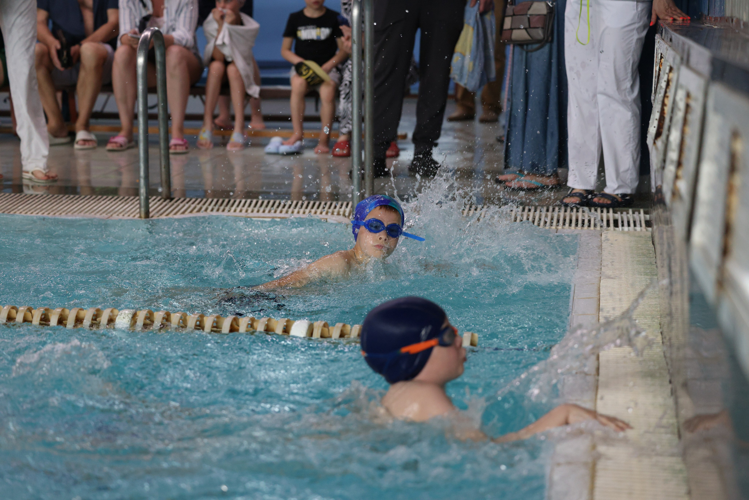 Веселый дельфин. Плавание. Дети 8-9 лет. Фотограф Александр Заломаев