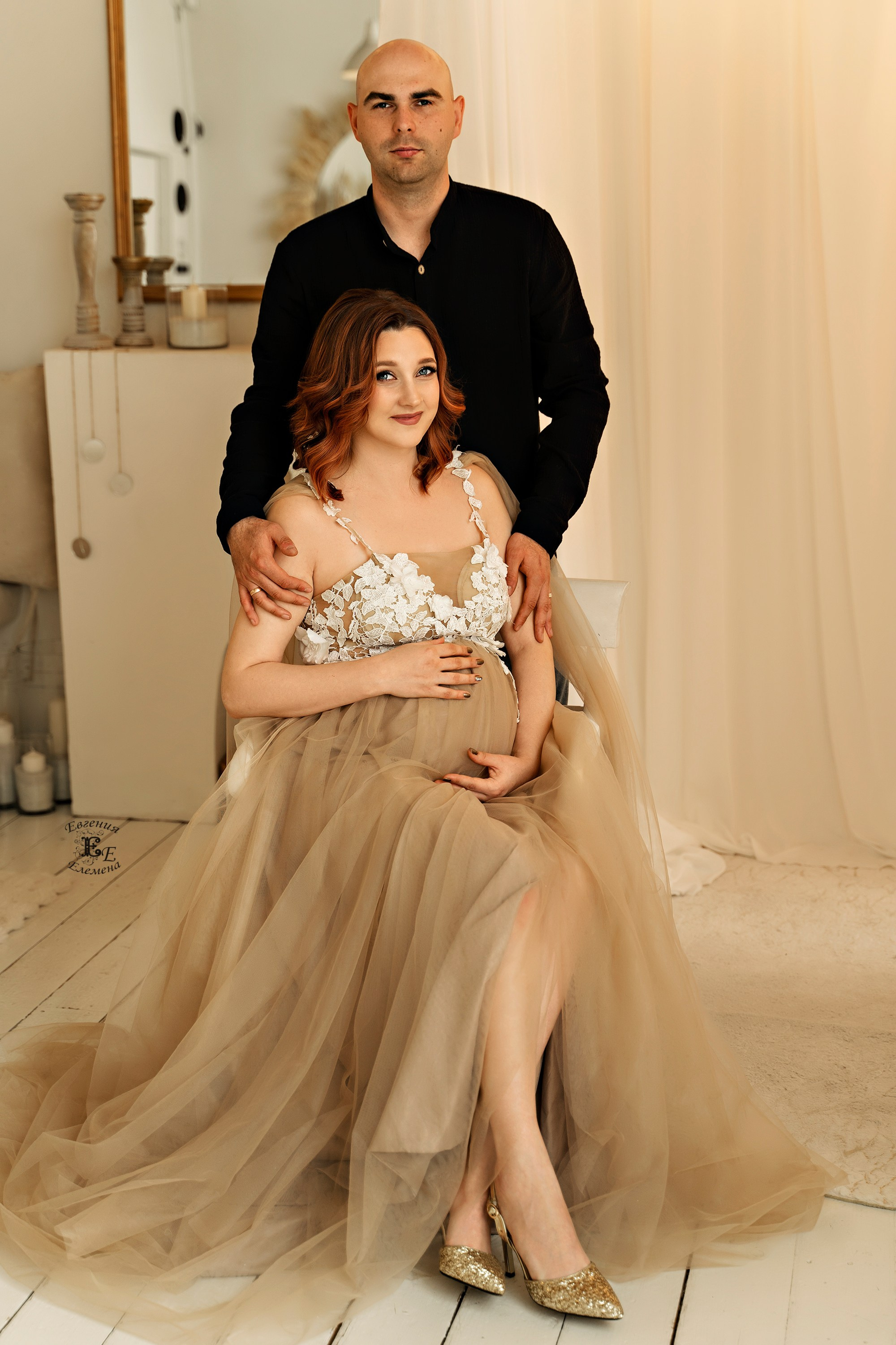 Фотосессия Елены и Антона «Ожидание малыша». Семейный и портретный фотограф в Санкт-Петербурге Евгения Елемена