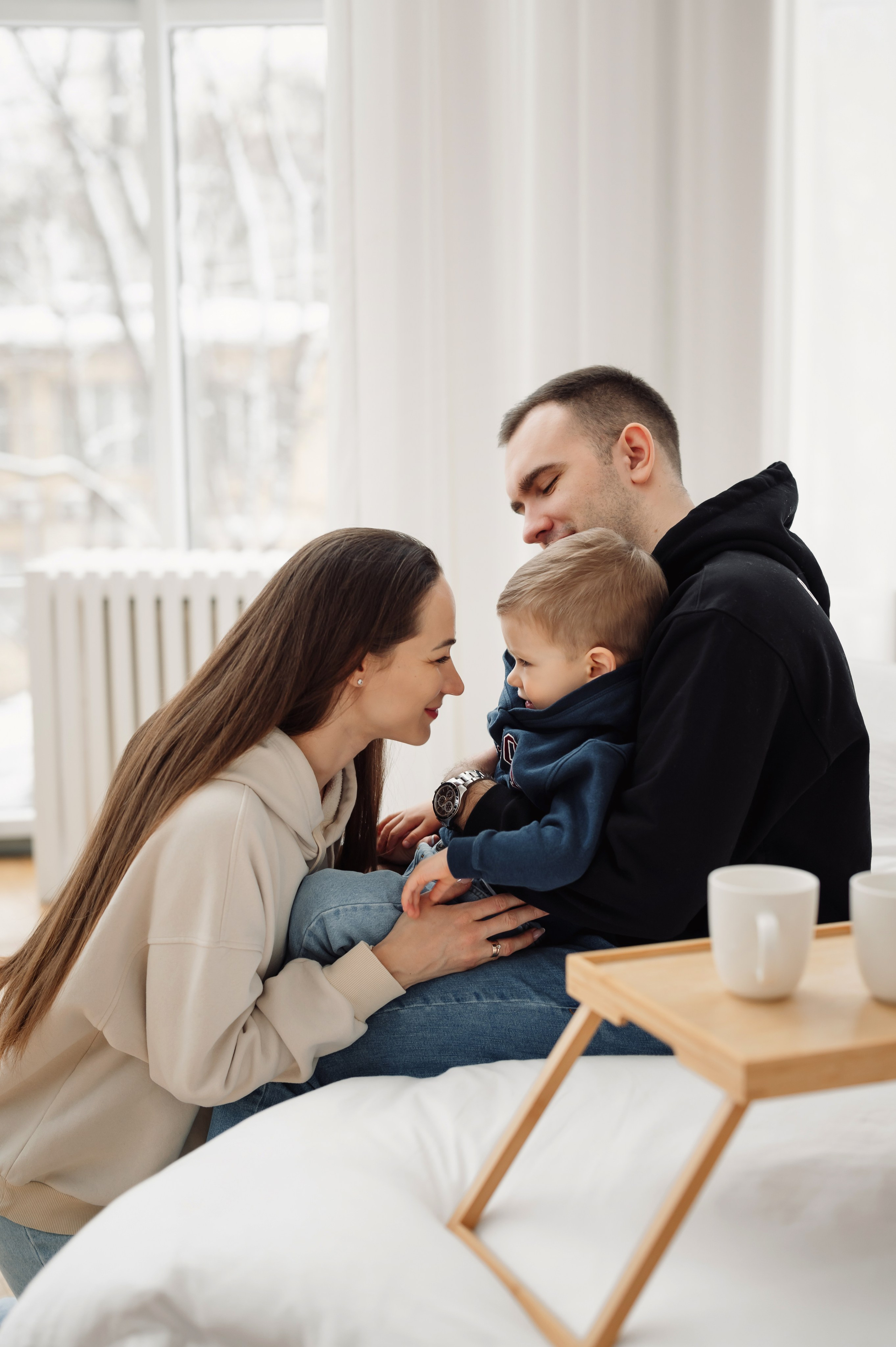 Семейная съёмка в студии. Контент-фотограф в Москве Хныкина Лена
