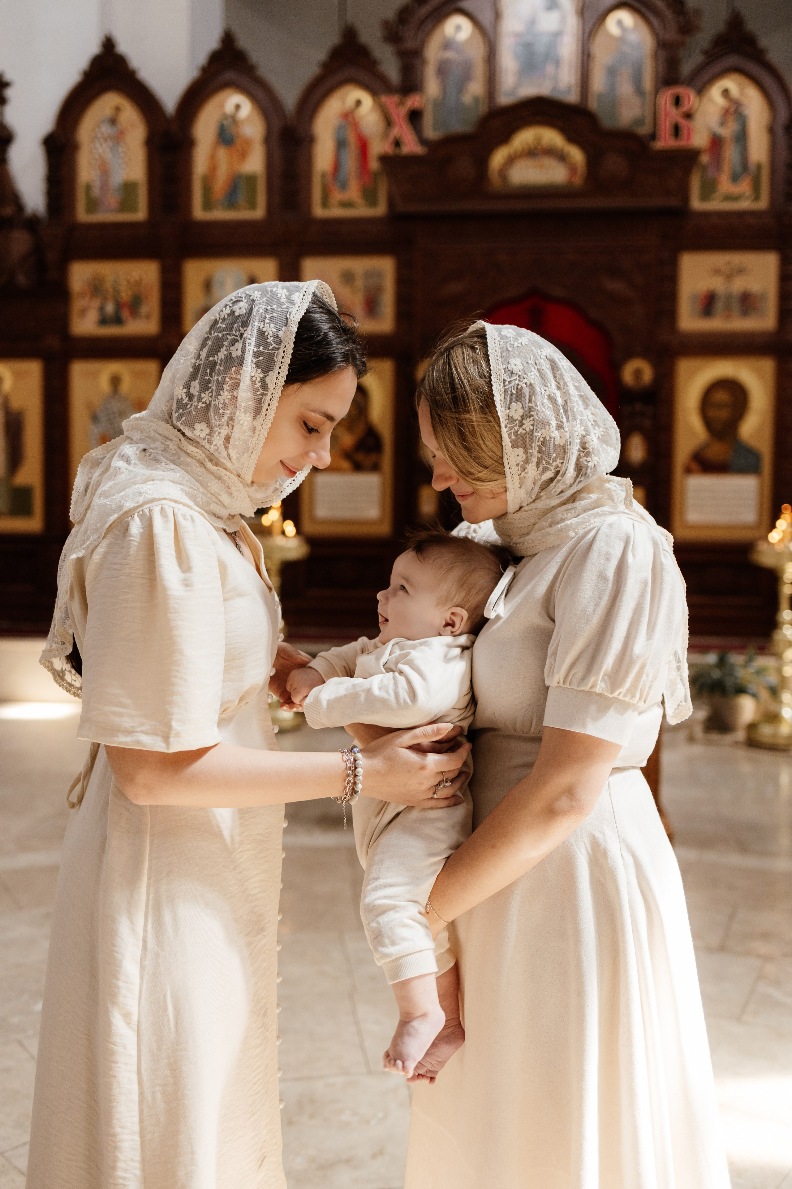 Таинство Крещения Саши. Фотограф новорождённых Newborn Москва