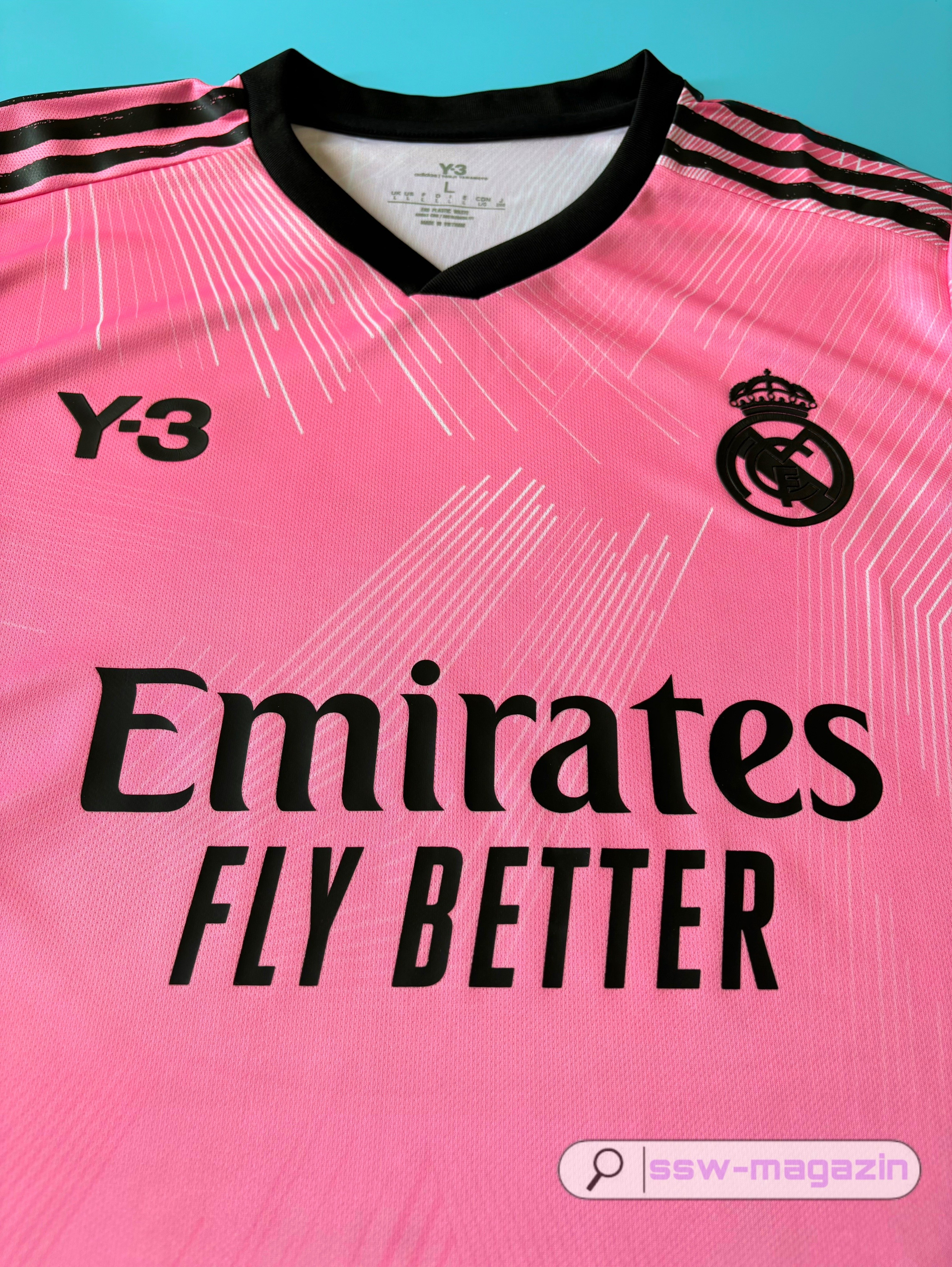 Футболка Real Madrid Y-3 2021-2022 розовая купить. Футбольный магазин — ssw_magazin