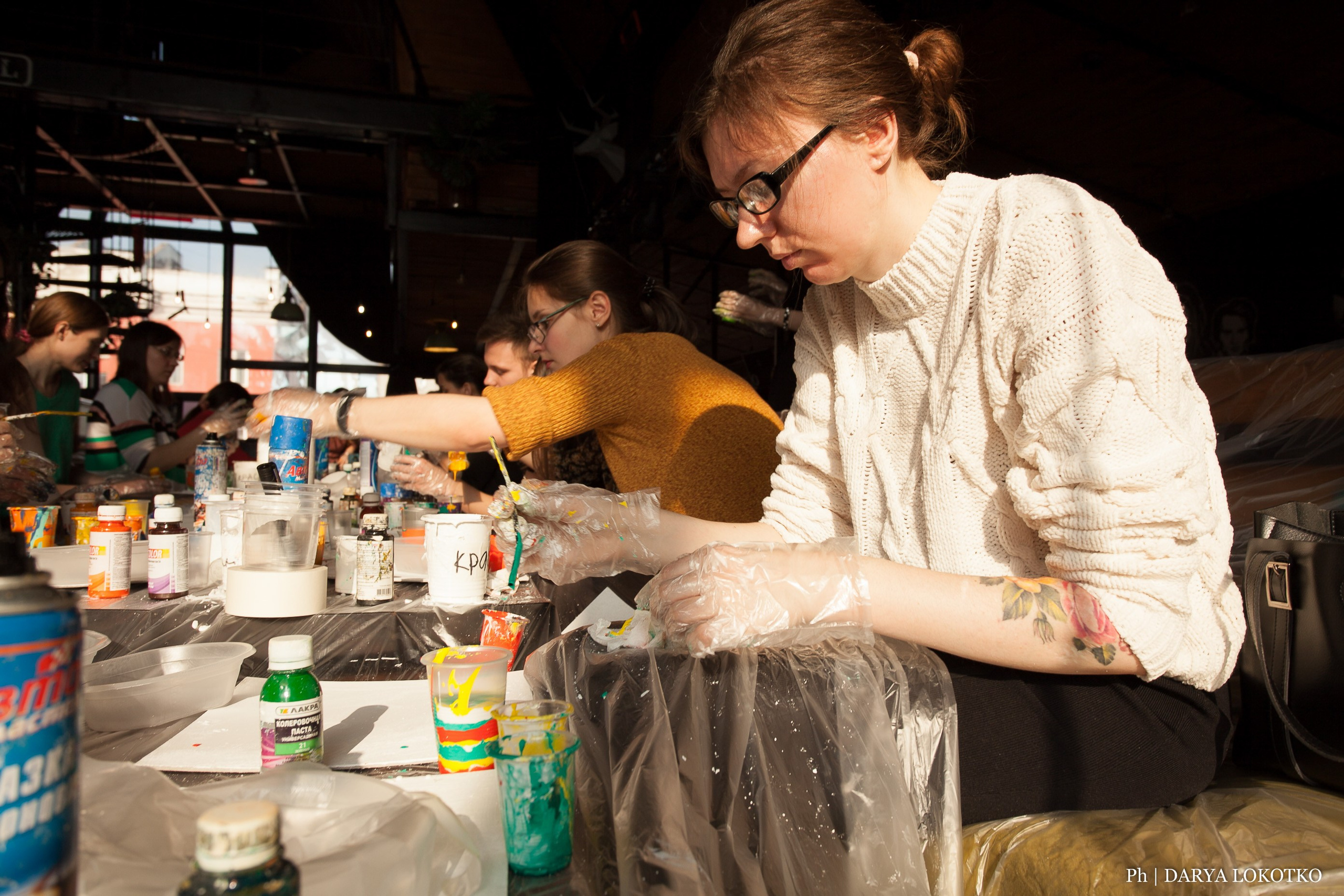 Мастер класс Fluid Art. Фотограф Дарья Локотко в Красноярске