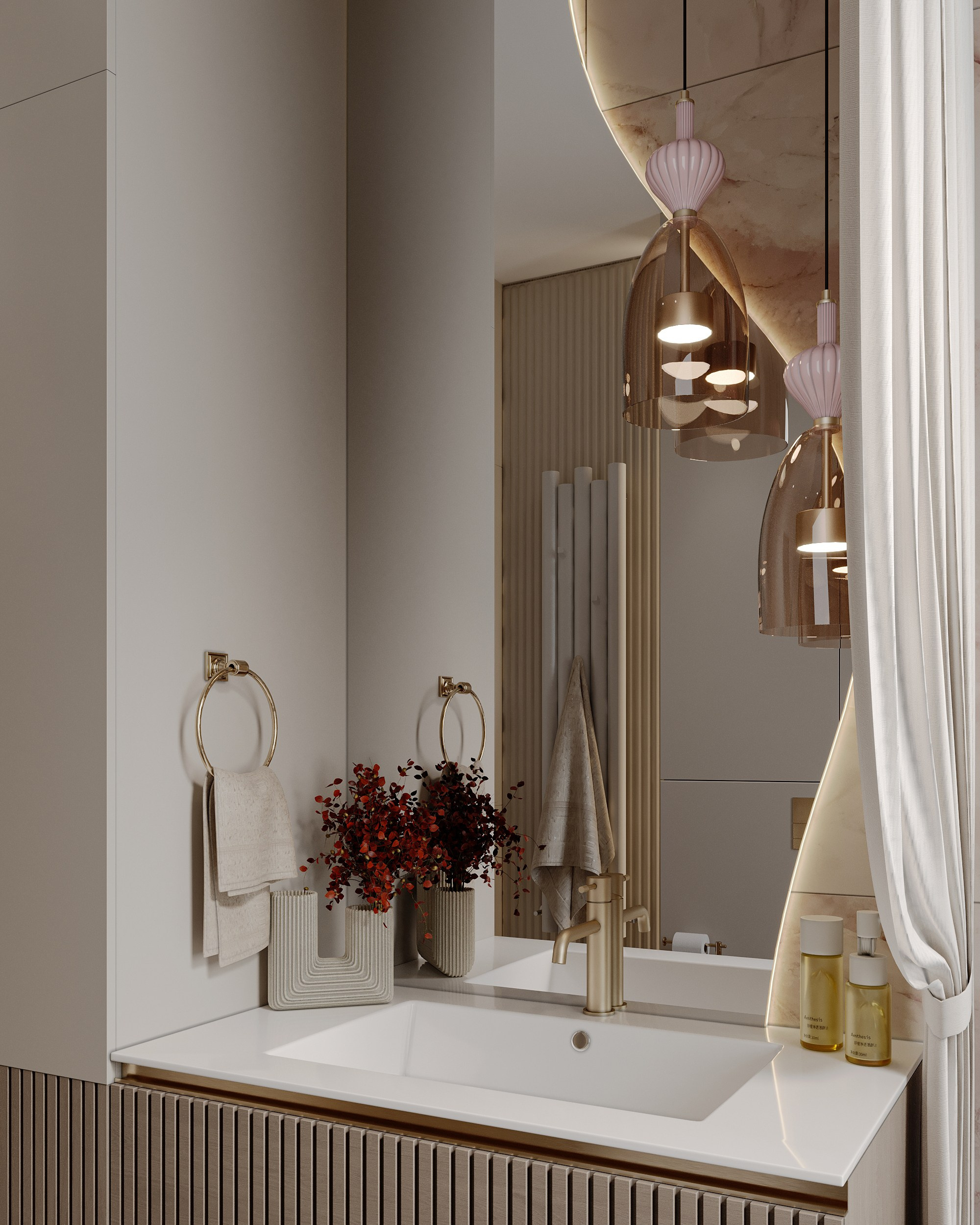 Визуализация загородного дома (интерьерная). Королёва Анастасия | 3D визуализатор