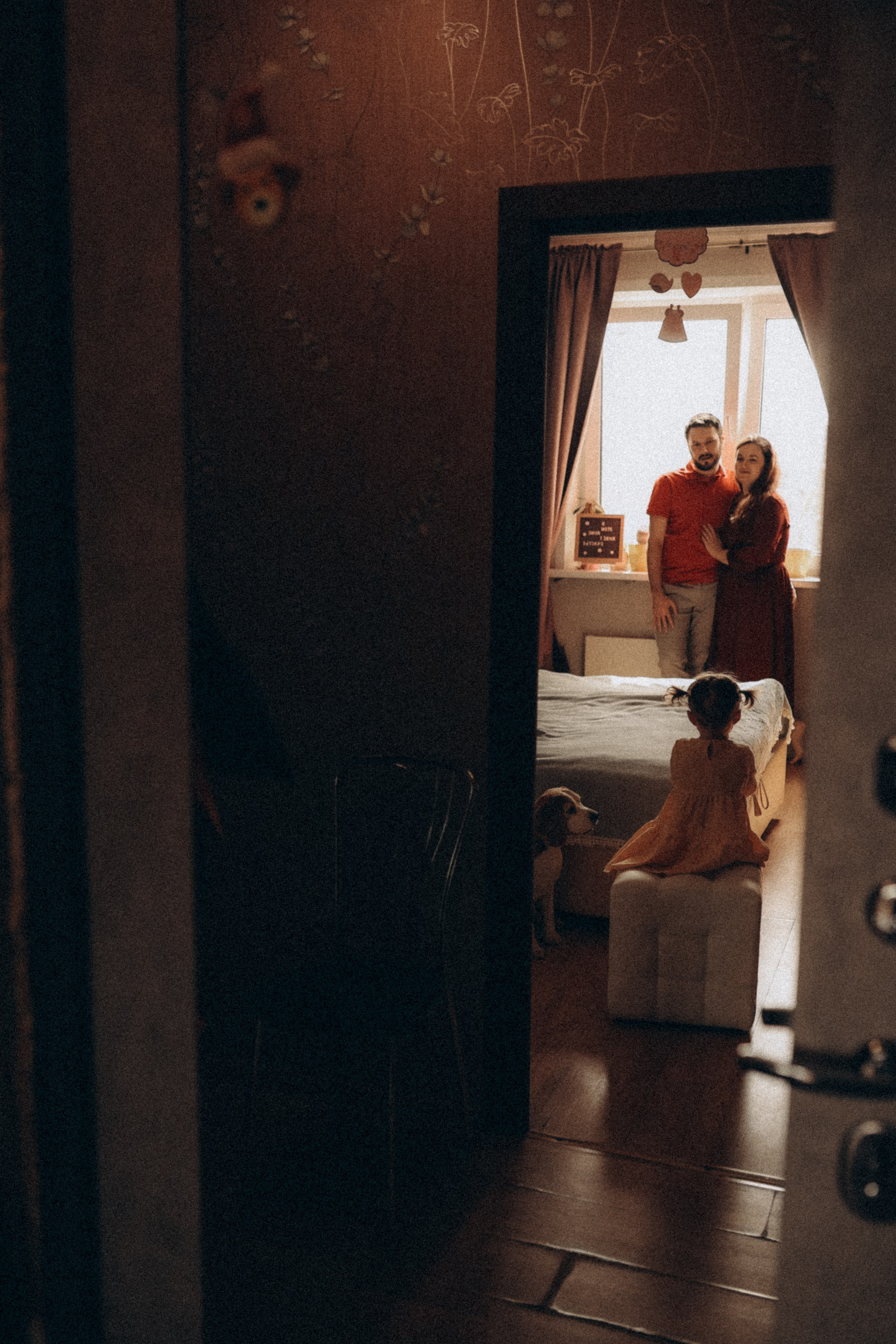 Домашняя фотосессия Лёши, Саши и малышки Иларии. Семейный фотограф в Москве и Люберцах Юлия Гуськова