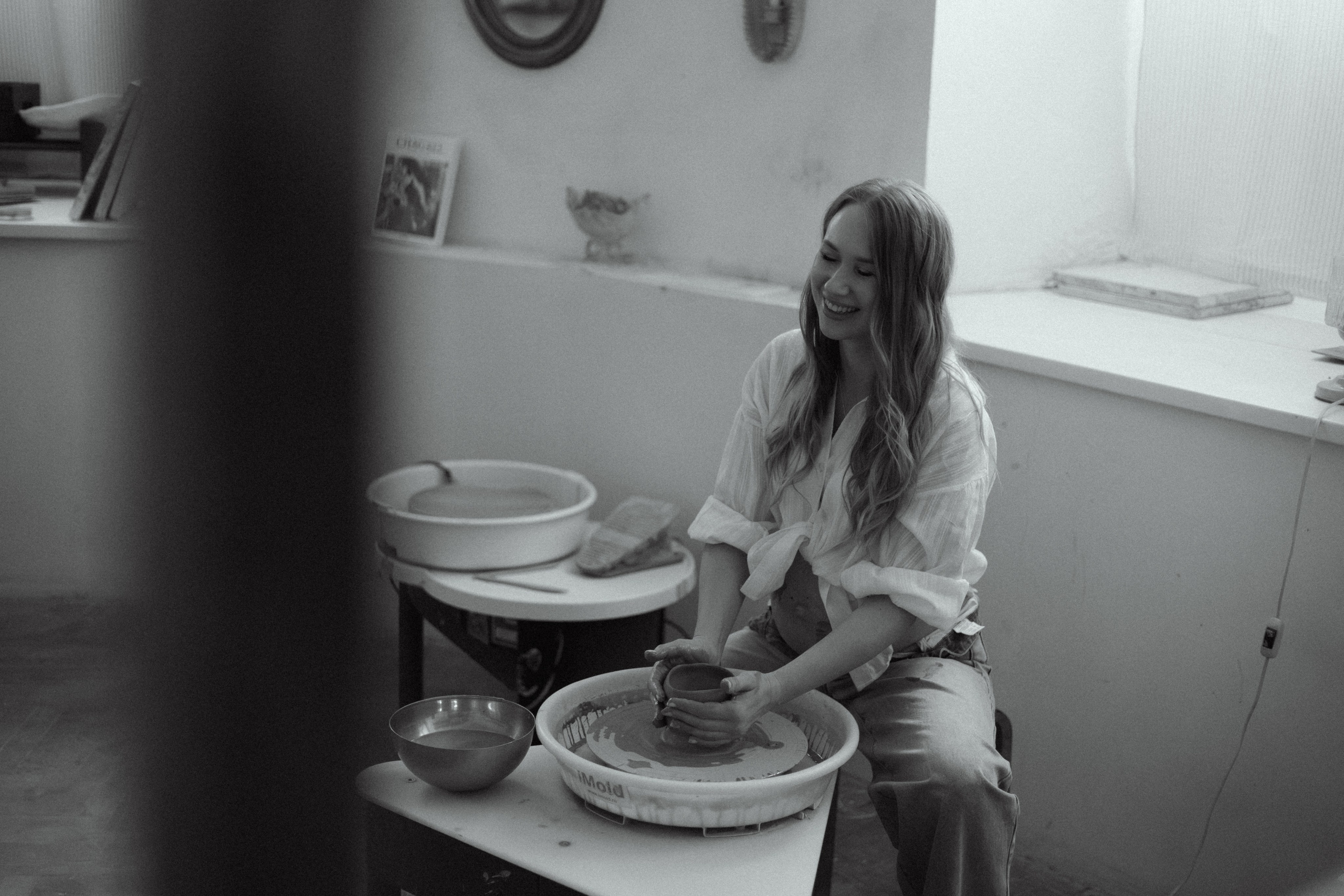 Фотосессия беременности в гончарной мастерской. Семейный фотограф Москва Юлиана Фетисова