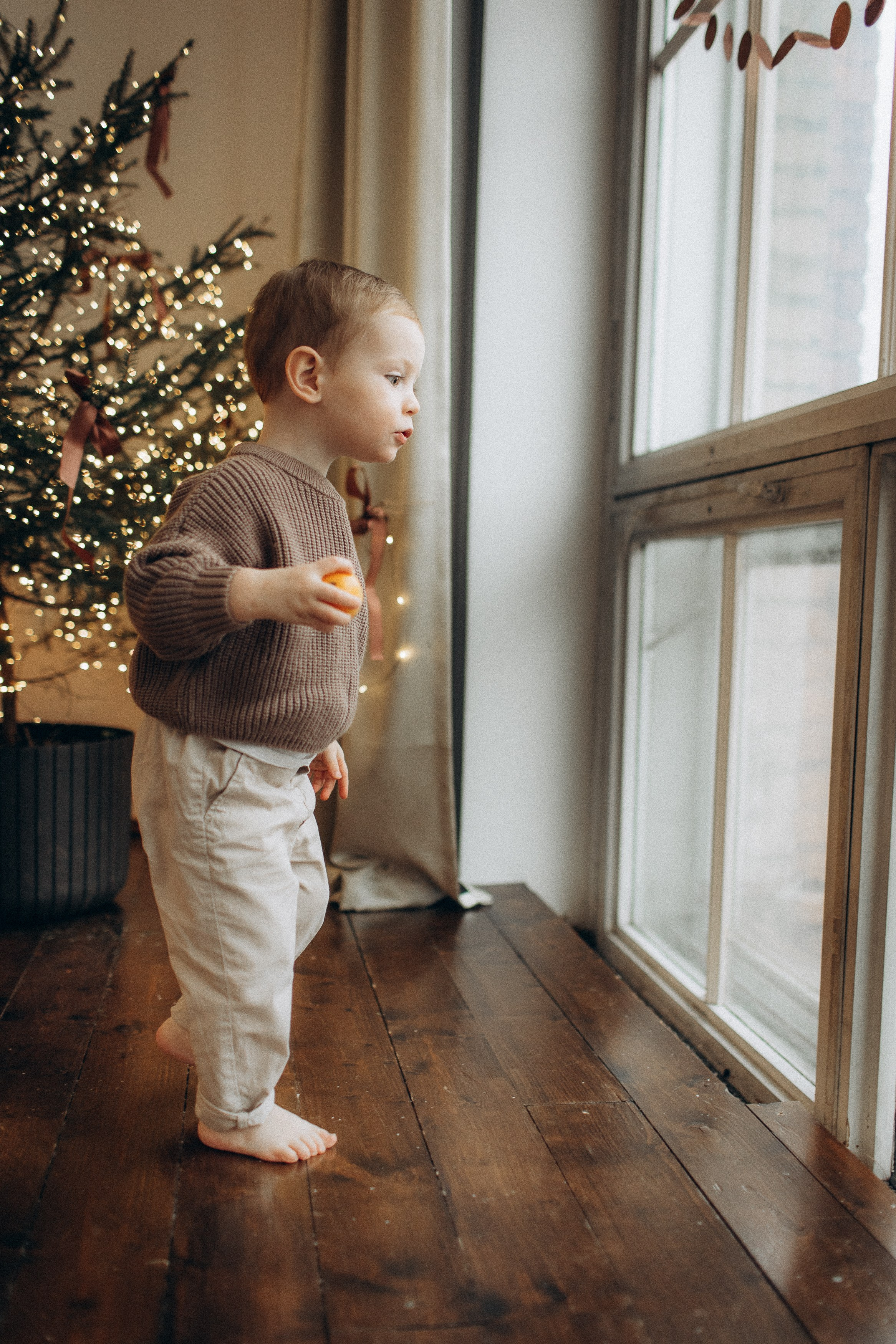 Семейная новогодняя фотосессия Москва мама и сын. Фотограф Владимир Москва