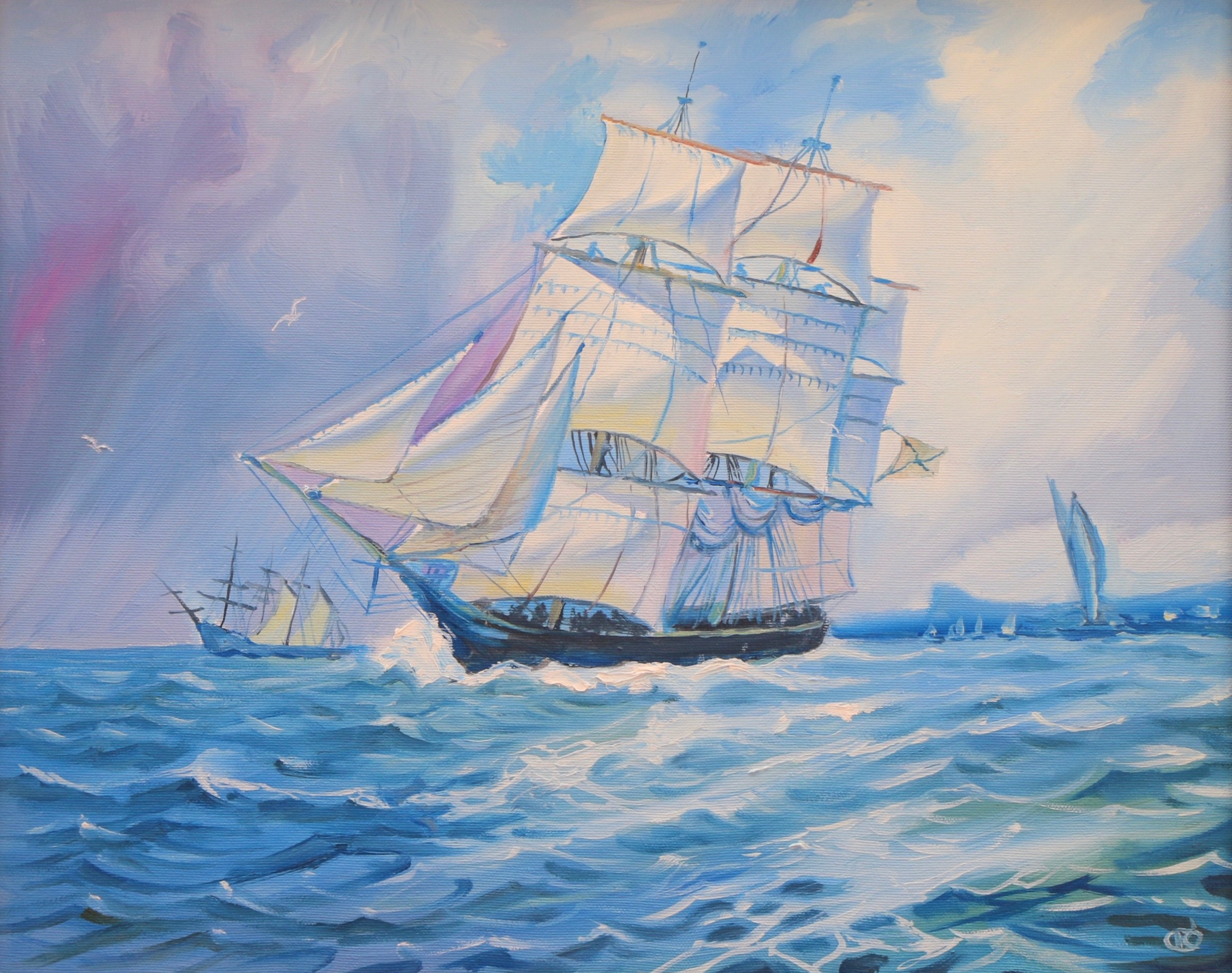 Крымский пейзаж. Продажа картин маслом на холсте в г. Ялта