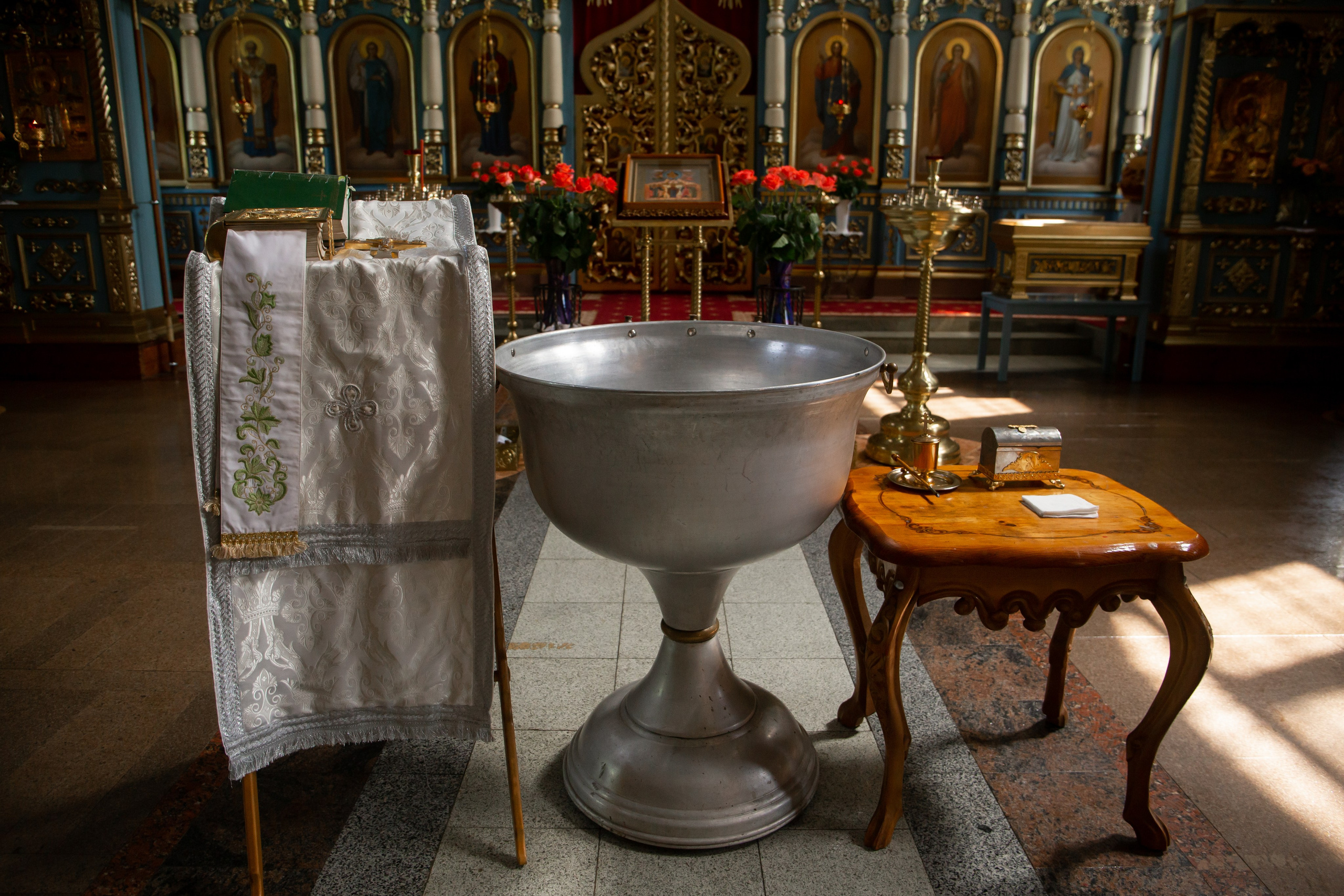 Крещение Андрюши, Храм Покрова Пресвятой Богородицы в селе Жестылево. Фотограф Дмитров и МО Валентина Халикова